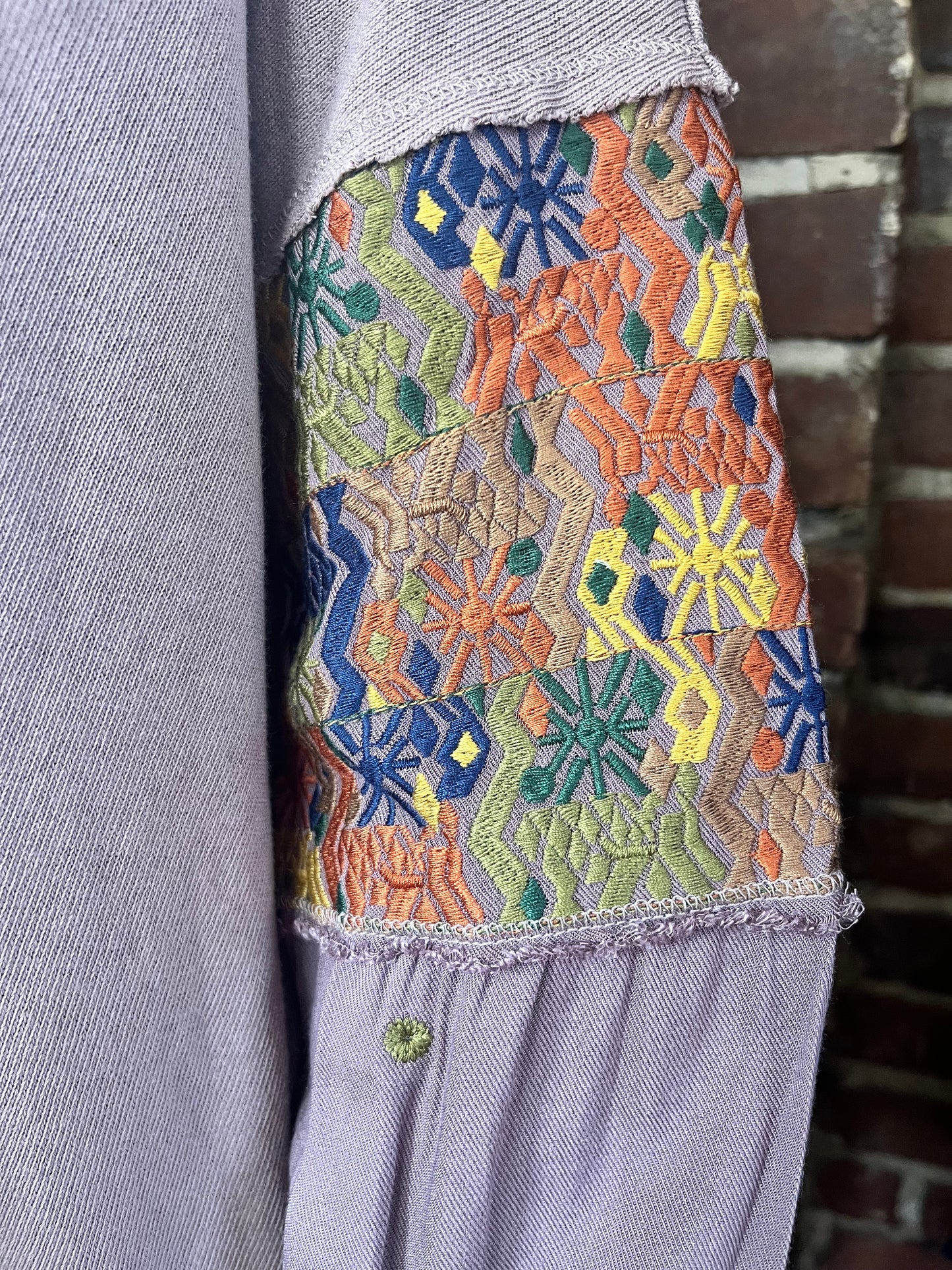 The Colors of Fall Embroidered Top