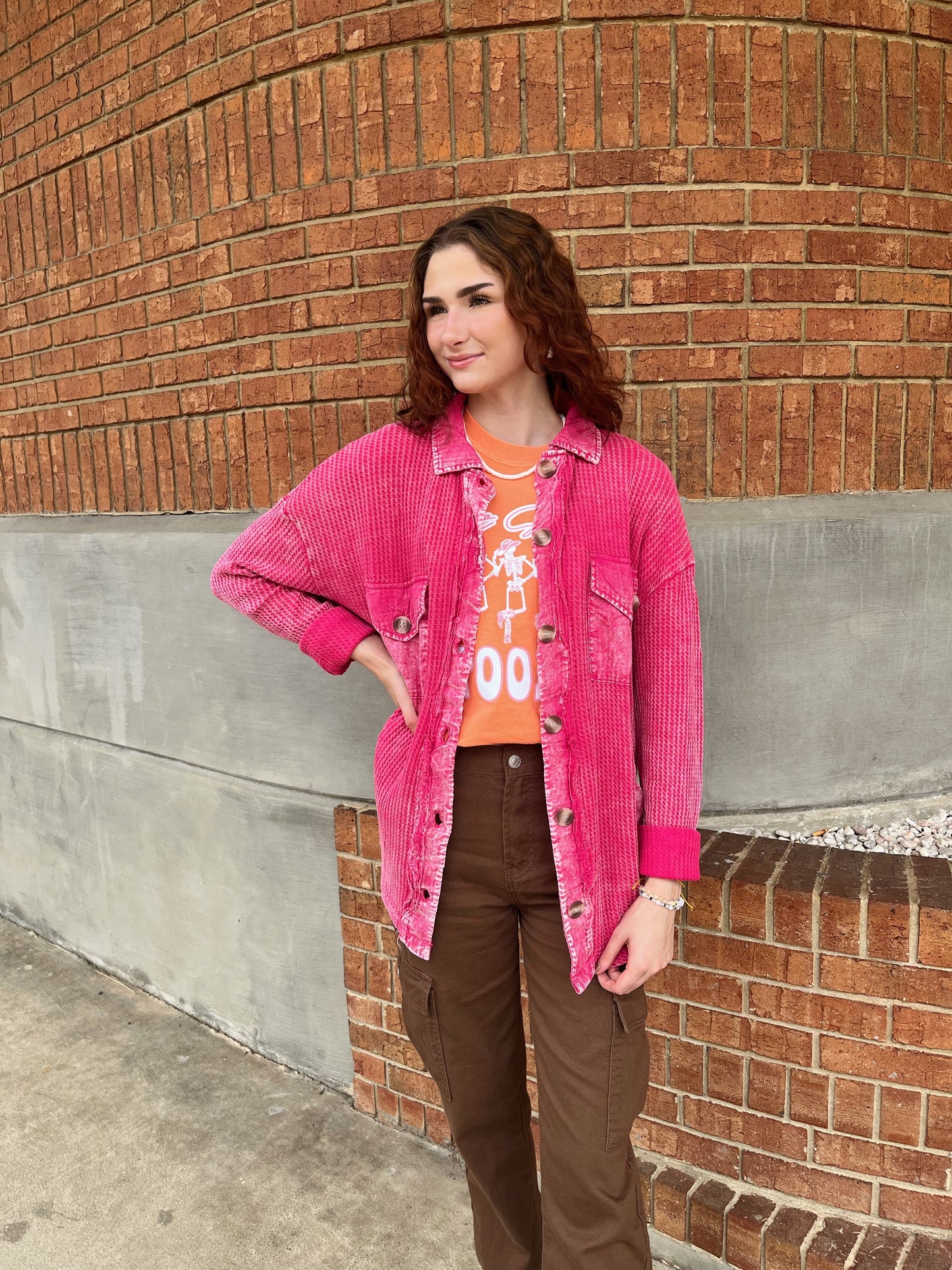 The Washed & Worn Thermal Shacket