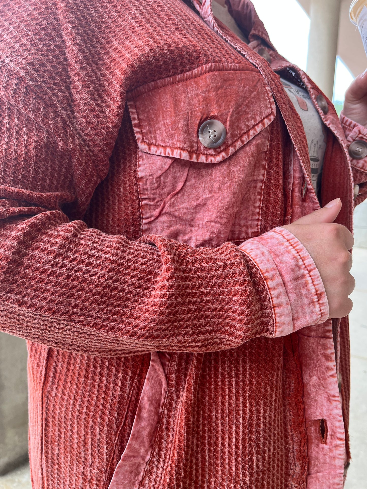The Washed & Worn Thermal Shacket