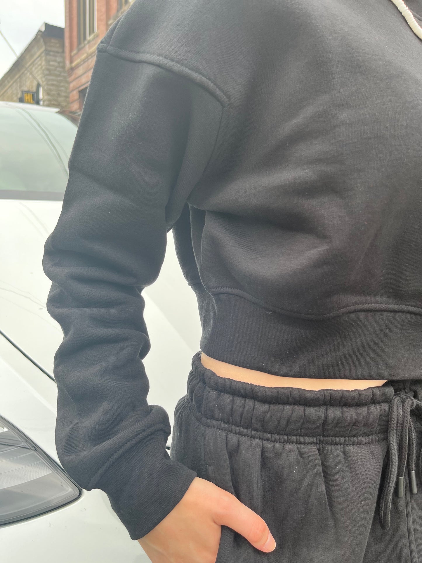 The fleece bunny crop SET