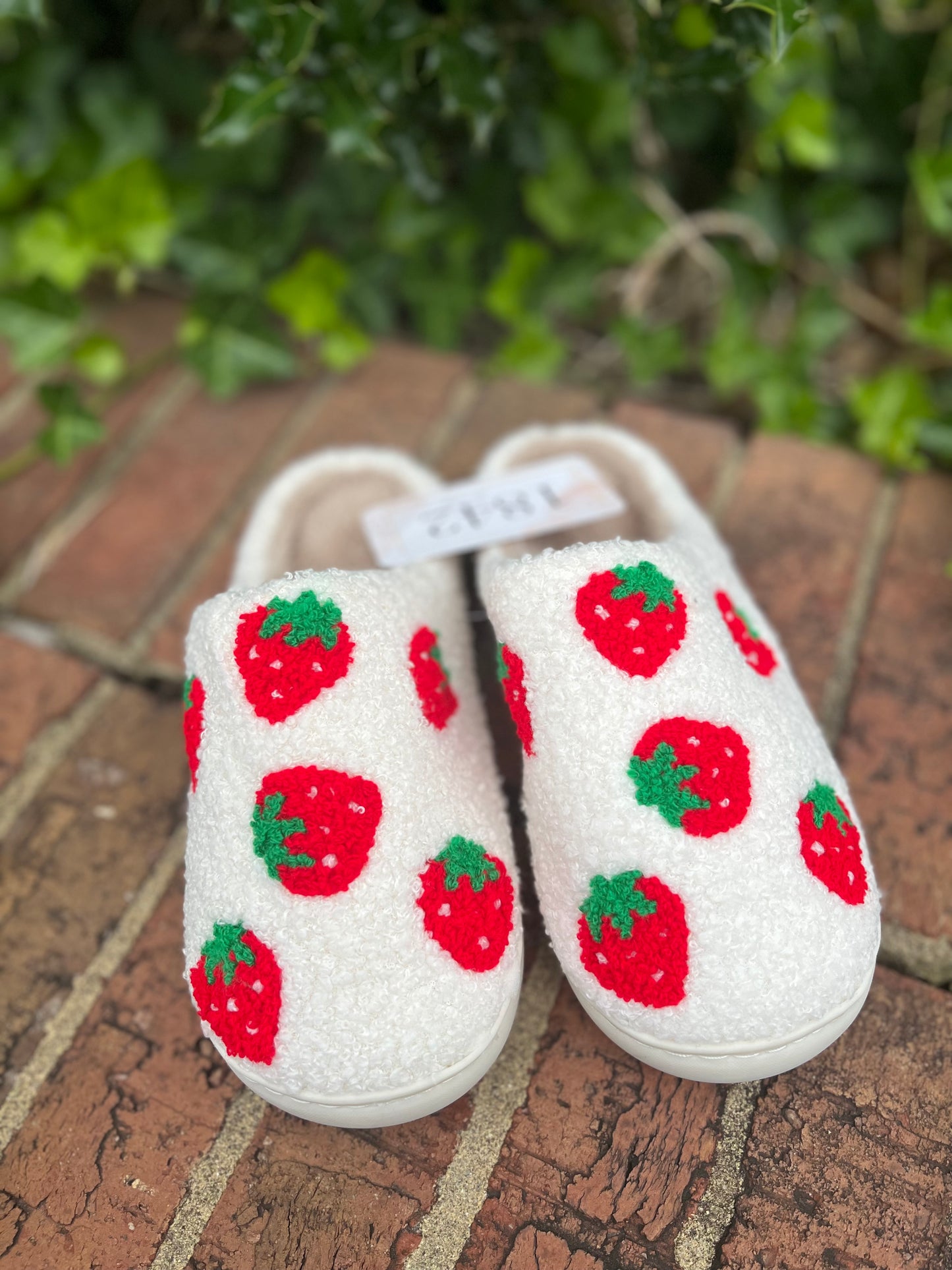 Strawberry Fields Forever Fuzzy Slippers