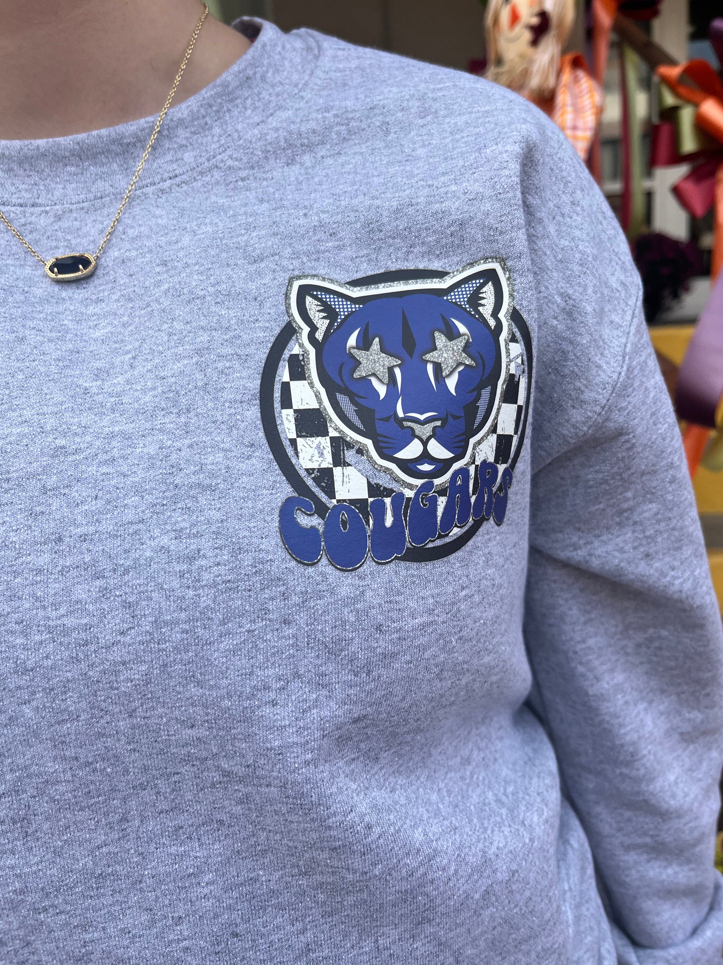 Preppy Cougars Mascot Sweatshirt