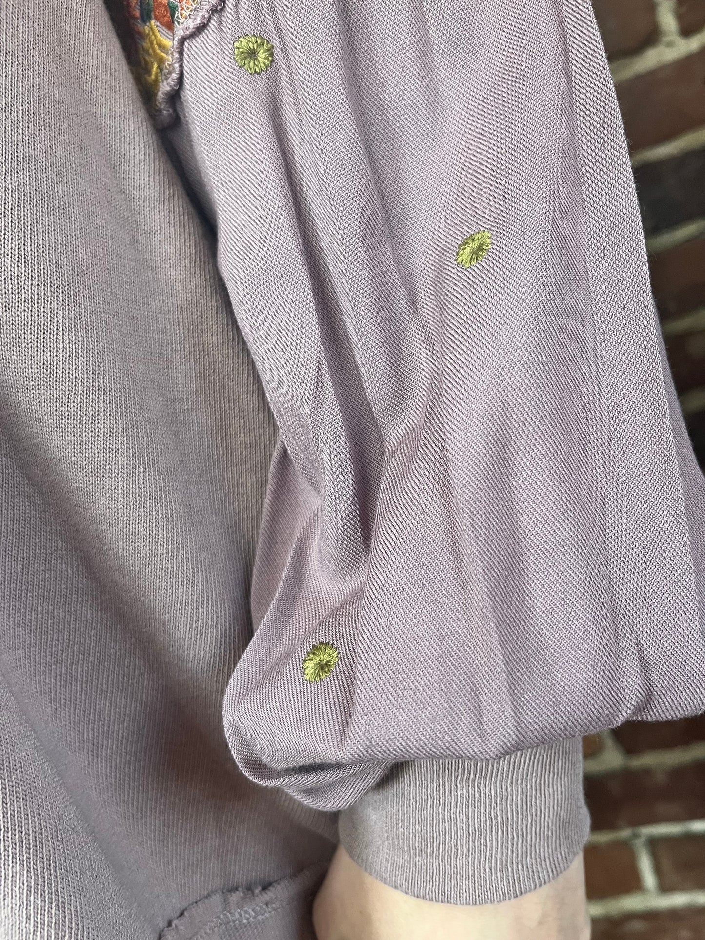 The Colors of Fall Embroidered Top