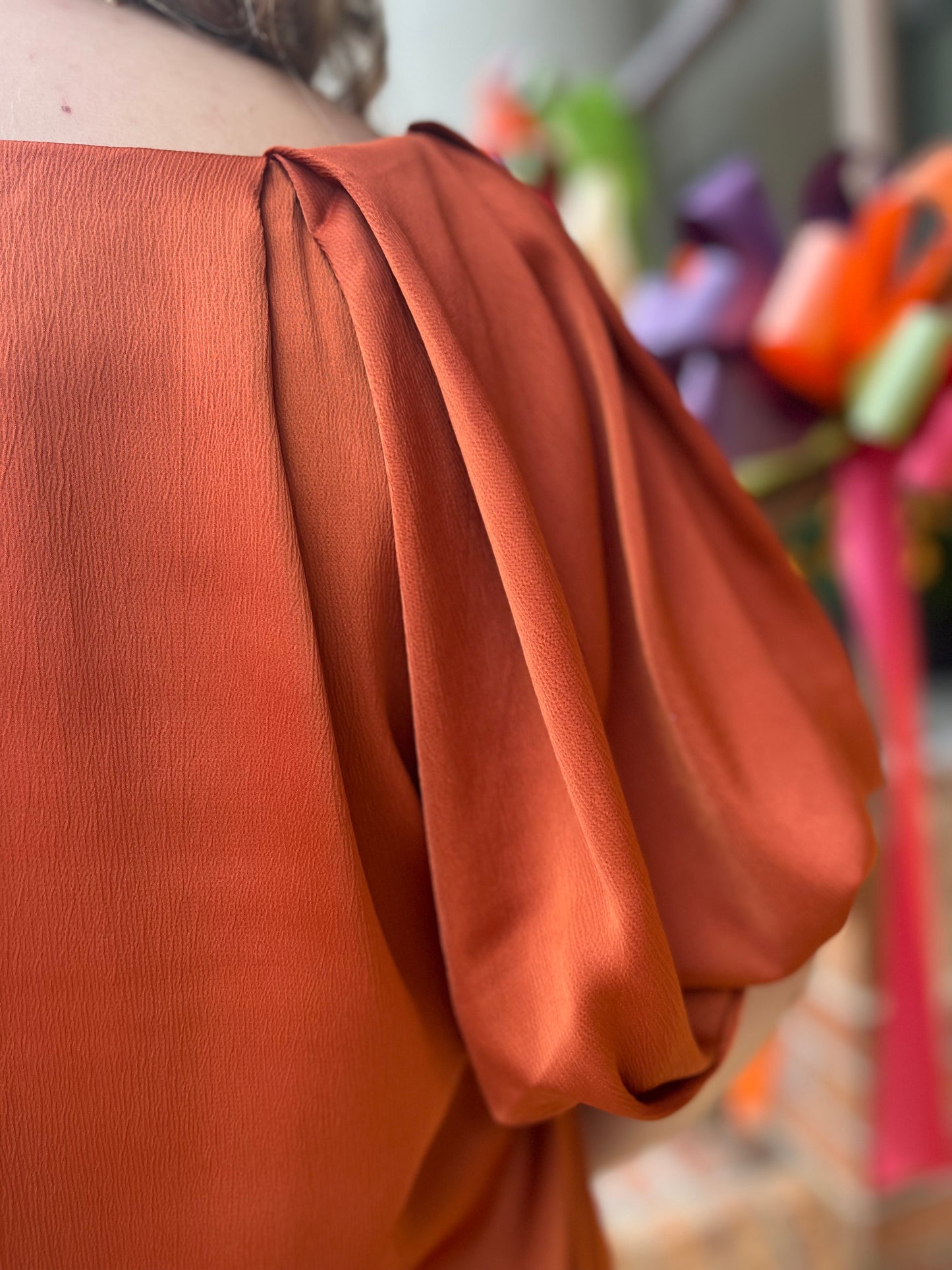 Cowboy Copper Satin Top