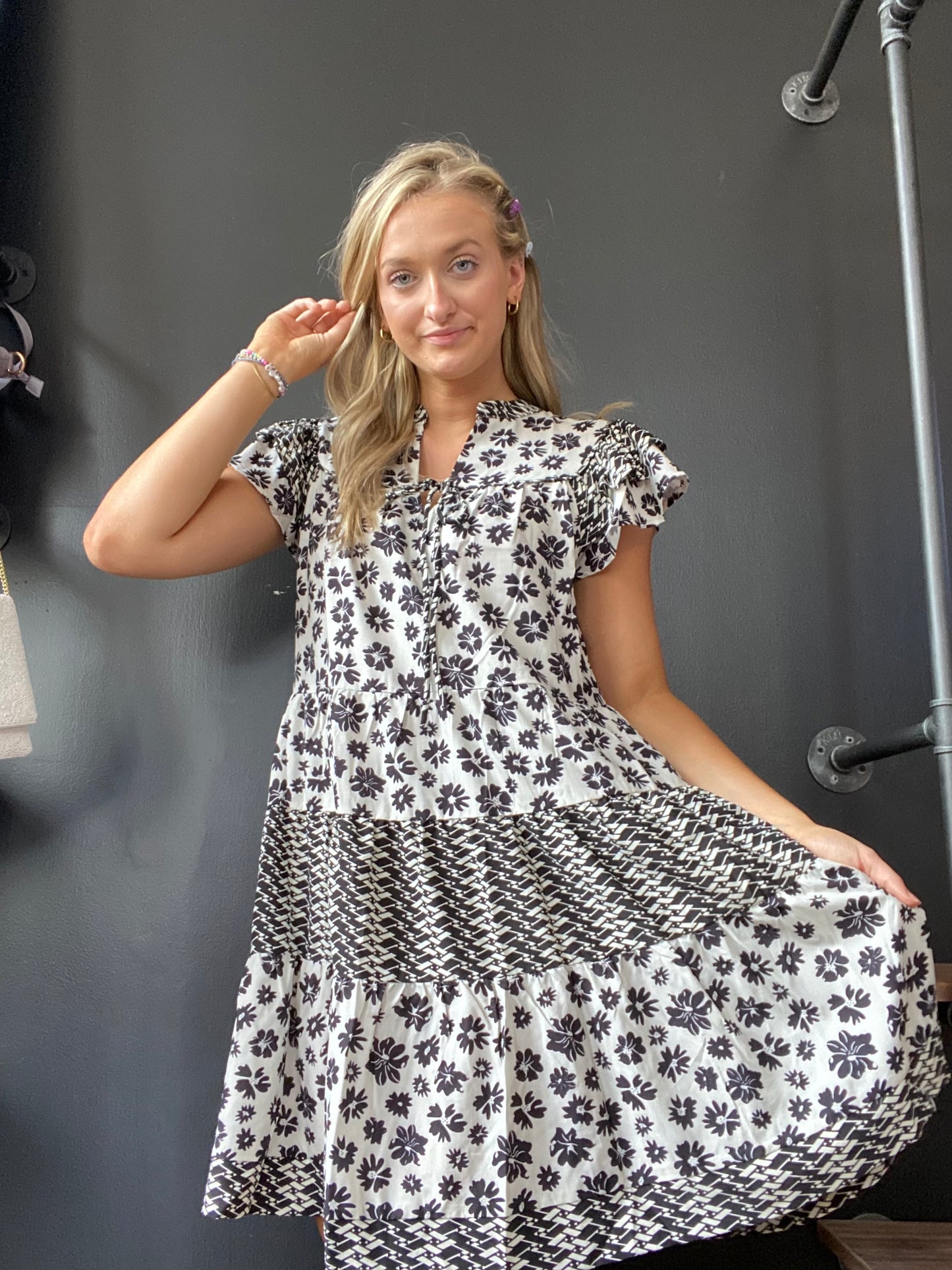 Black Magic Daisy Dress