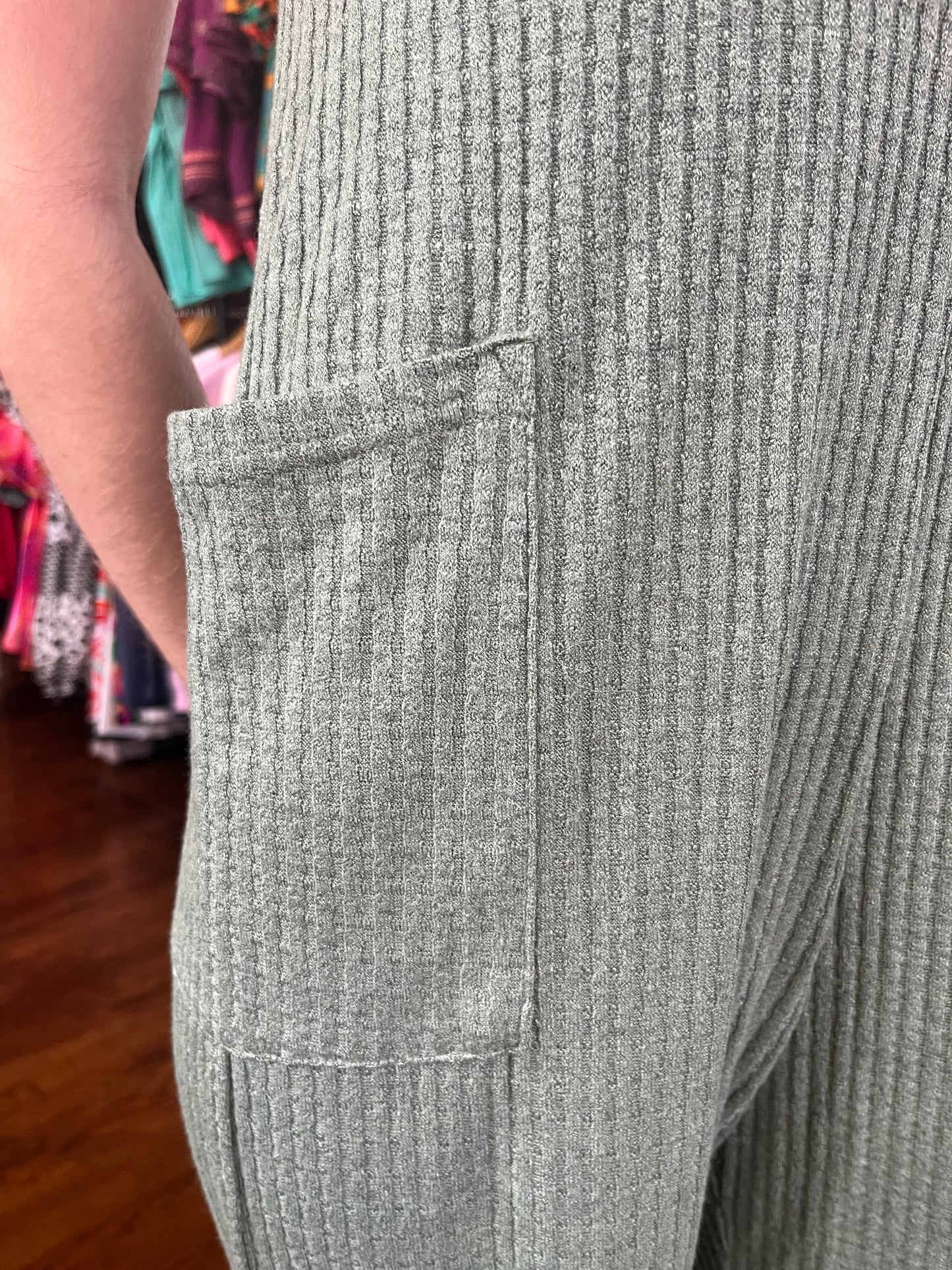 Turn The Page Sage Jumpsuit