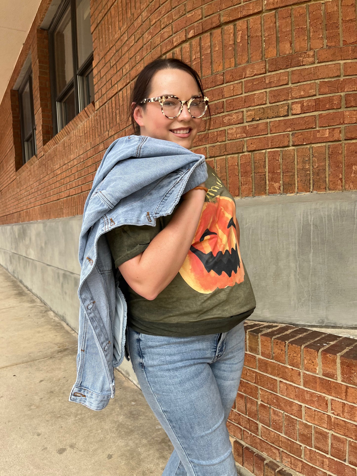 Groovy Vibes Pumpkin Graphic Tee