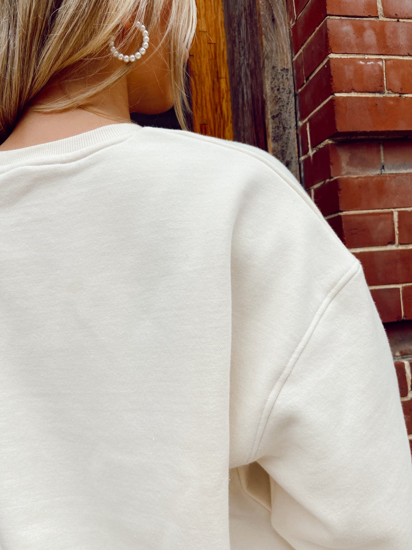 The Ivory Pearl Oversized Sweatshirt