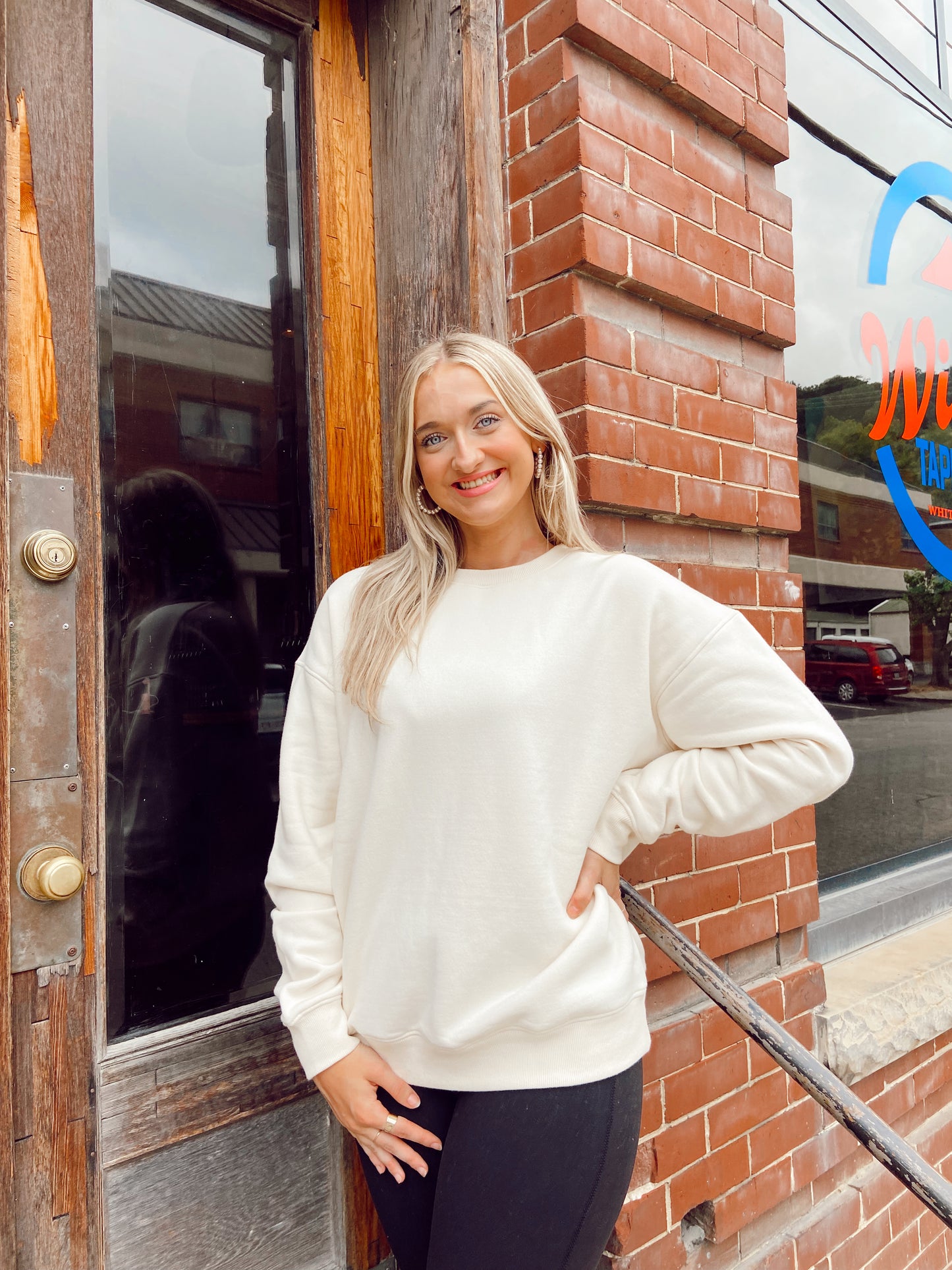 The Ivory Pearl Oversized Sweatshirt