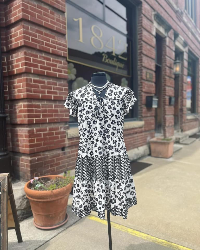 Black Magic Daisy Dress