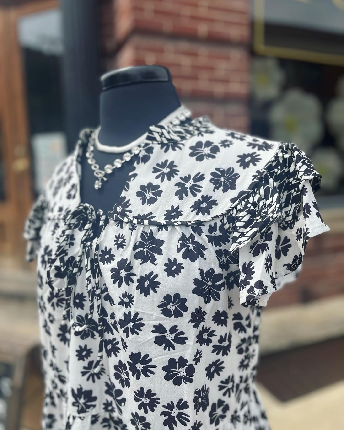Black Magic Daisy Dress