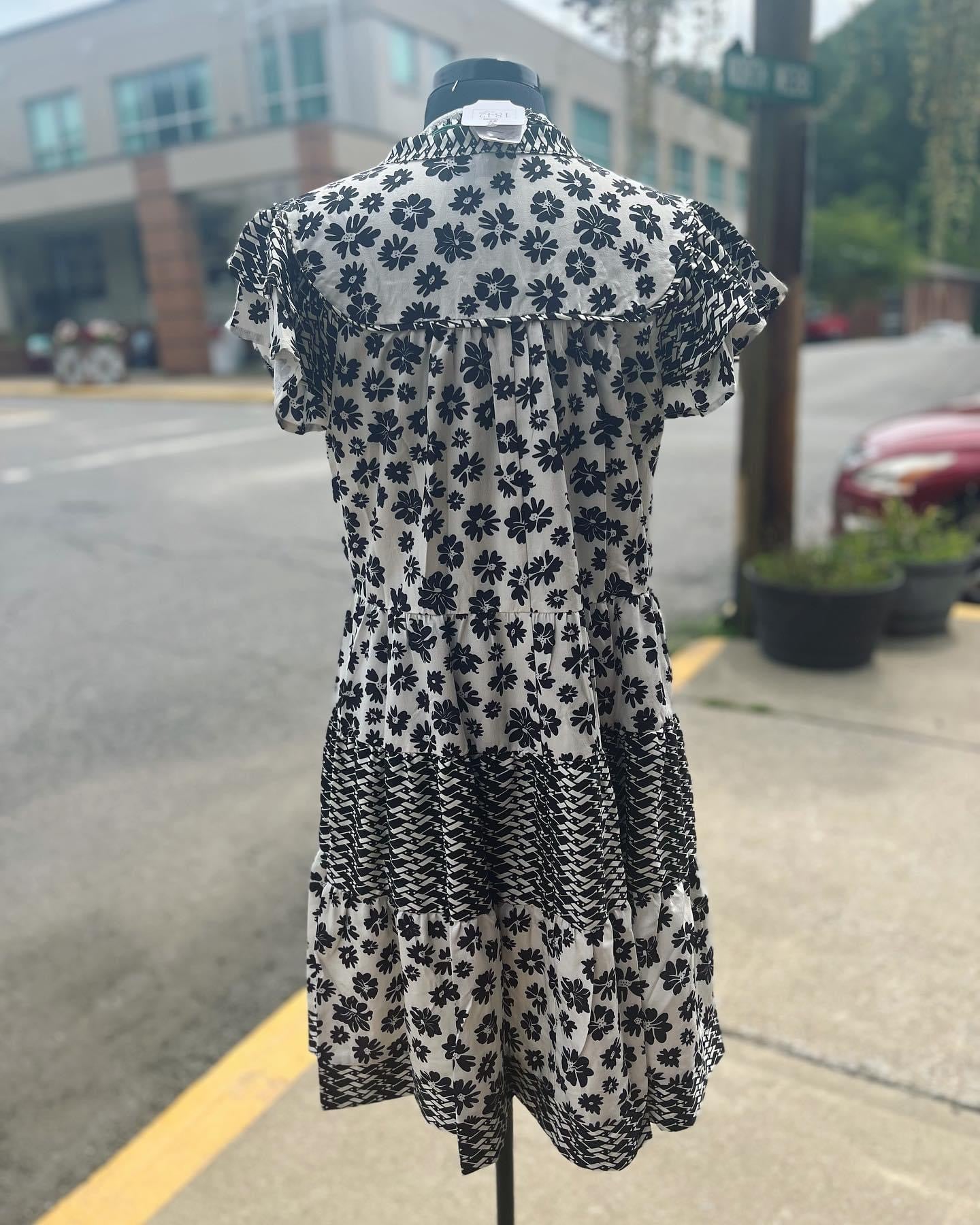 Black Magic Daisy Dress