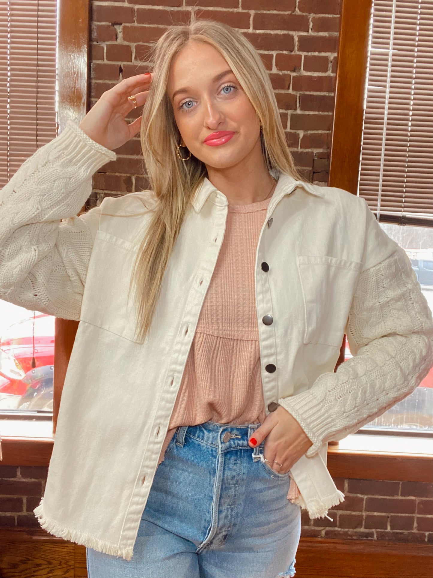 Sweater Weather Cream Jacket