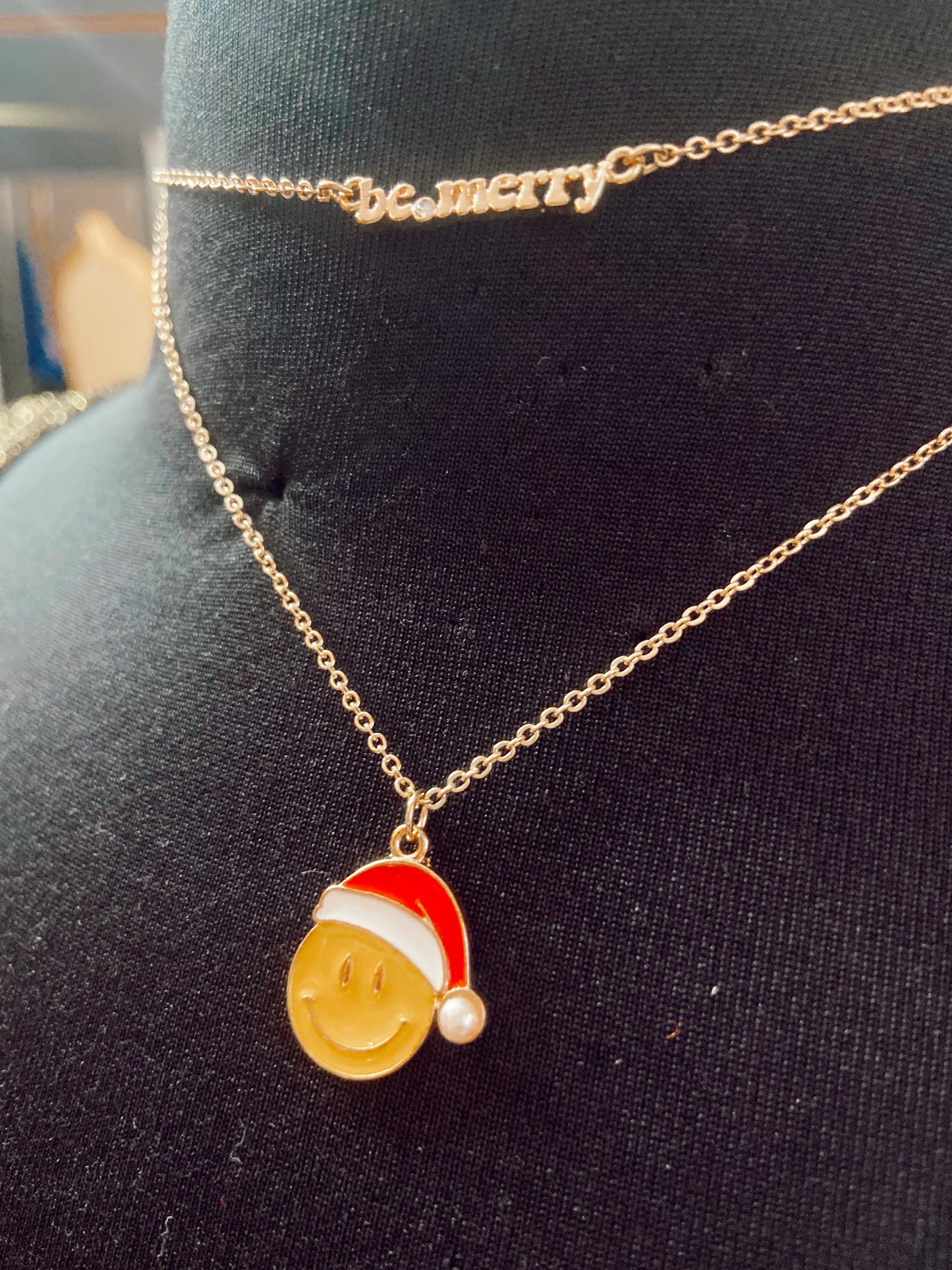 Santa Smiley Necklace