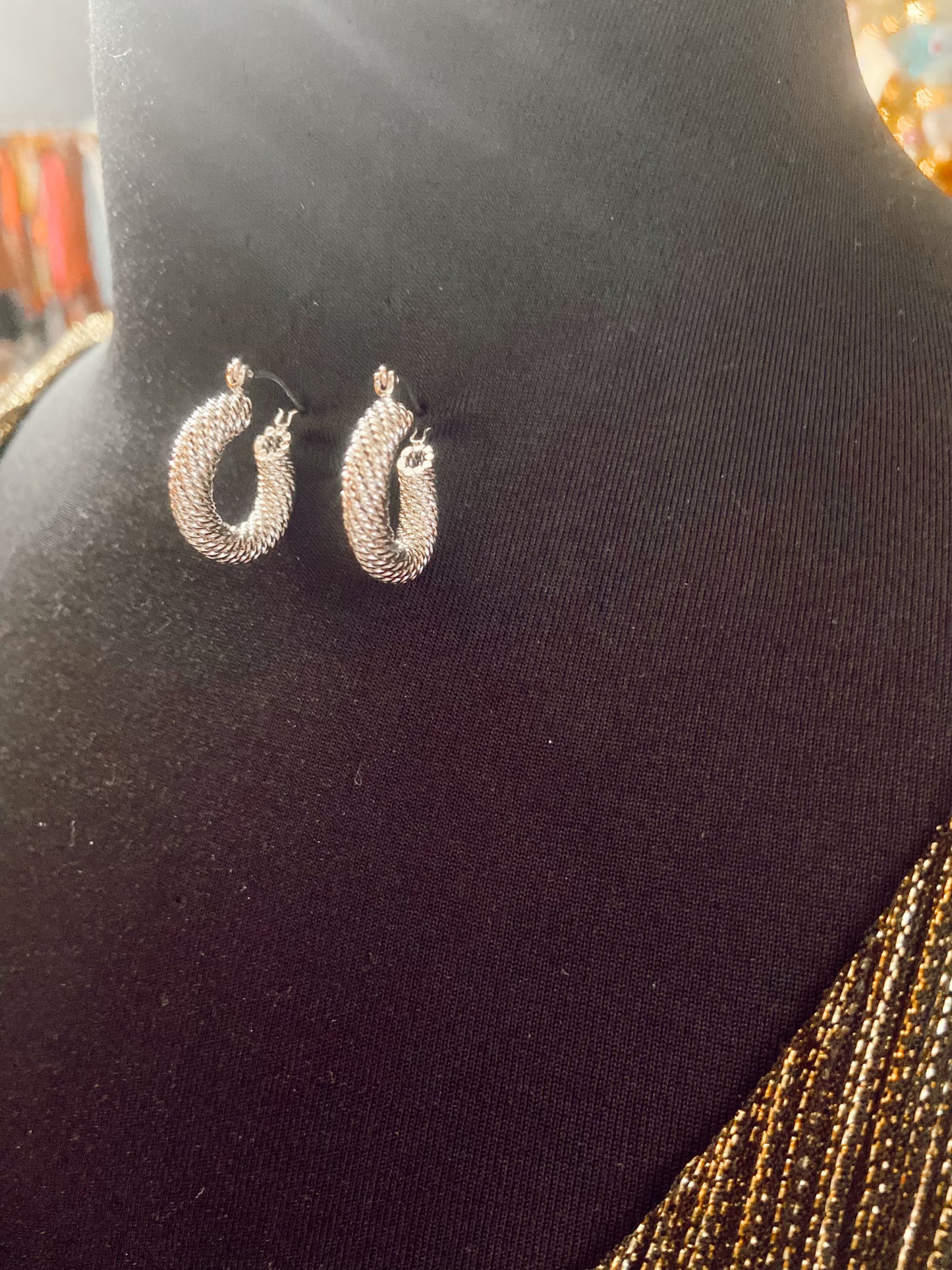 Silver Mini Hoops
