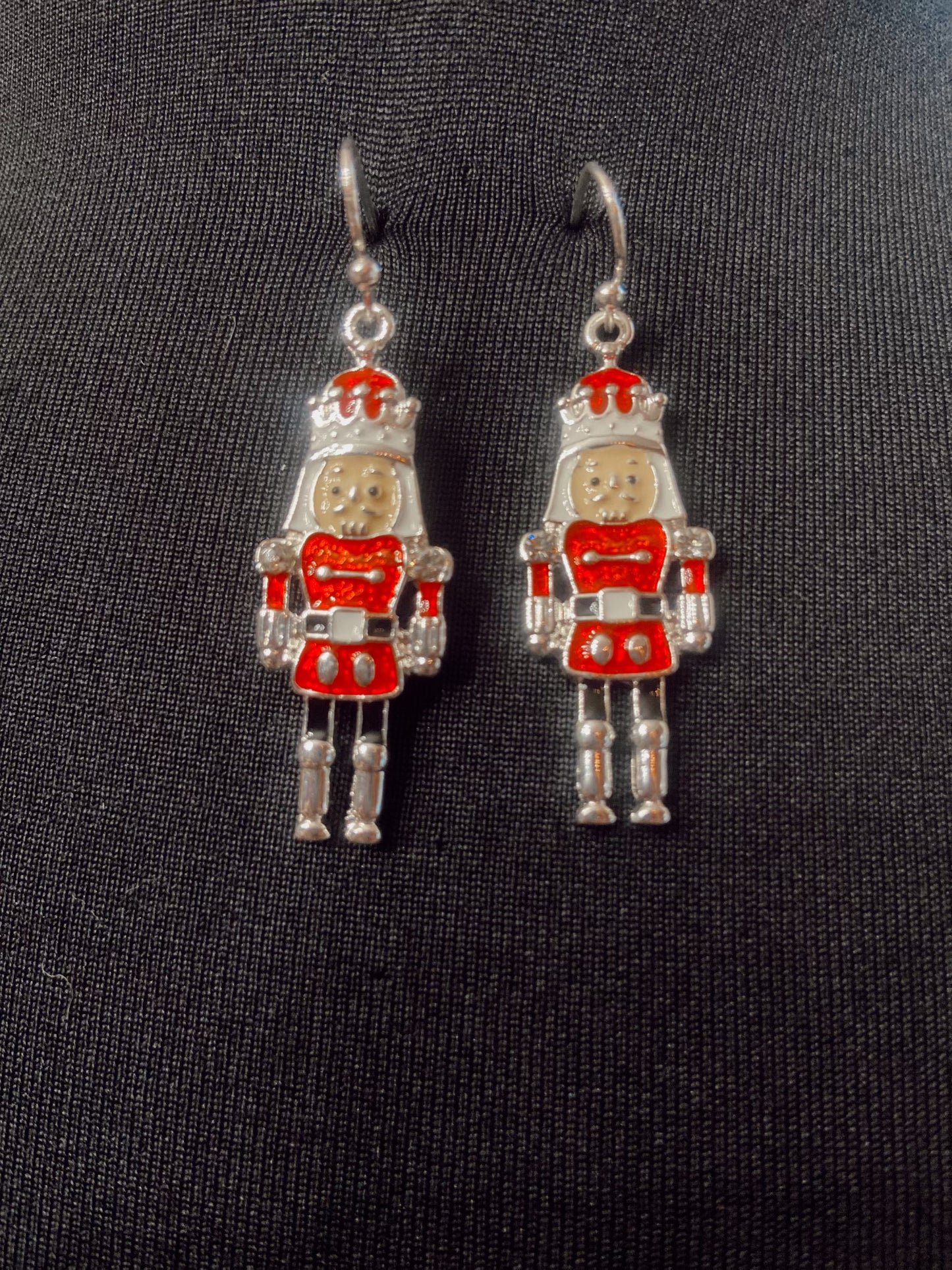 Red Nutcracker Earrings