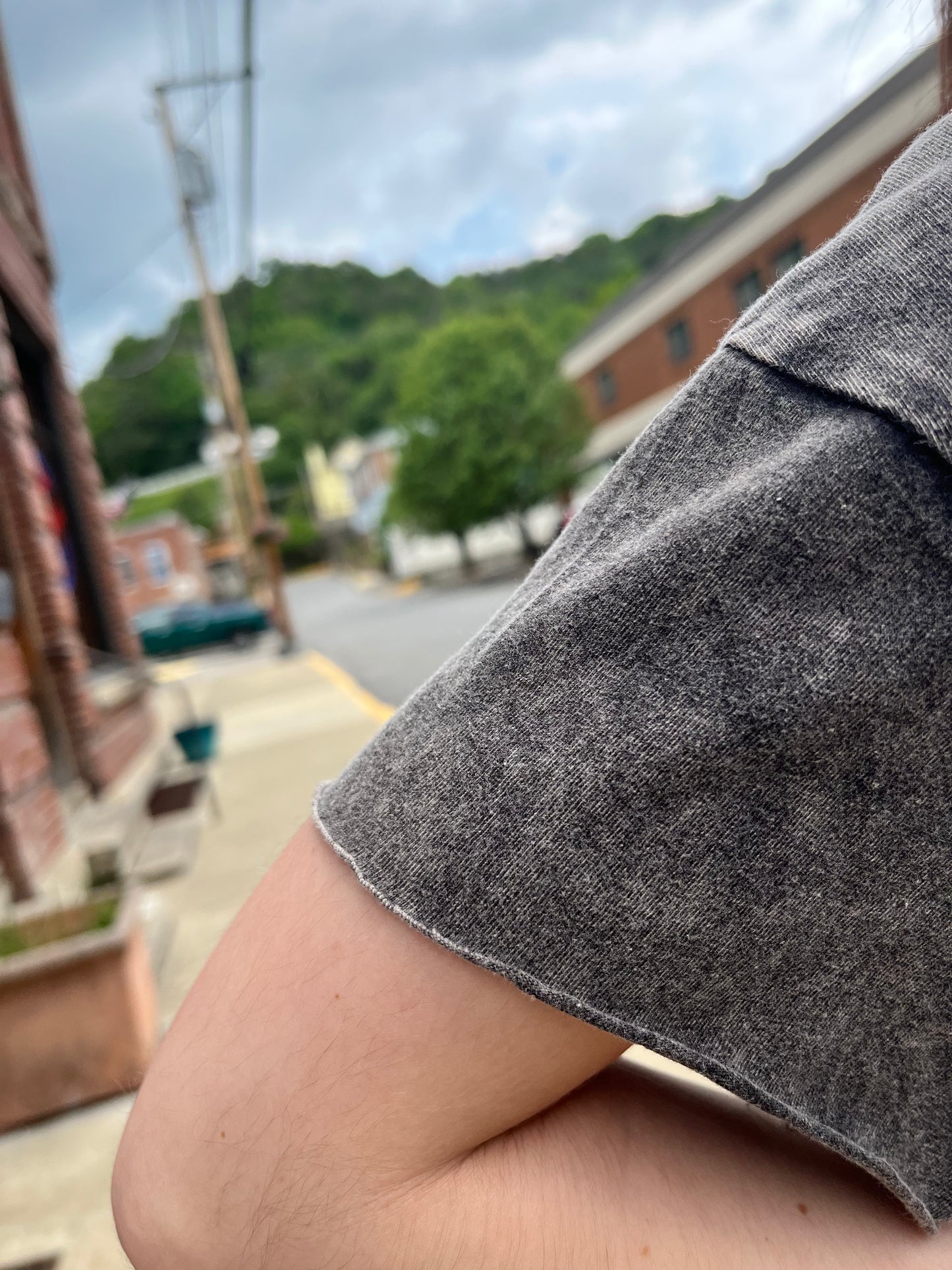 The Reputation Acid Wash Crop Tee