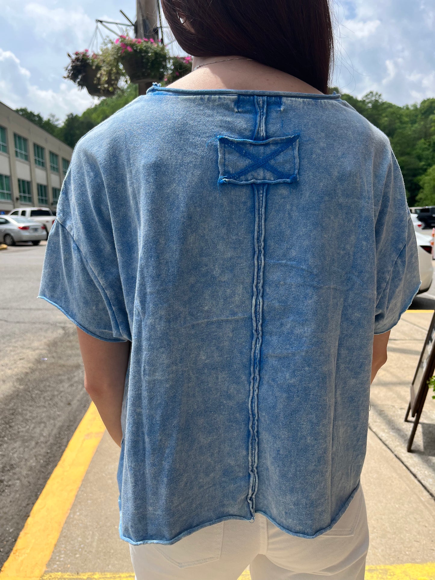 The Reputation Acid Wash Crop Tee