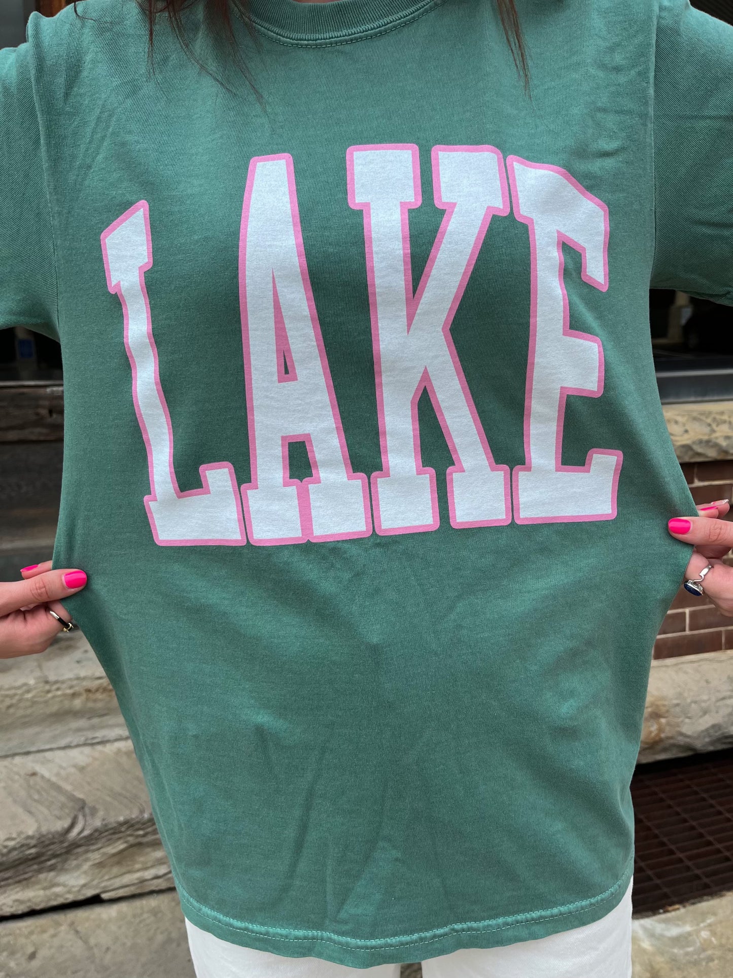 Lake GREEN Graphic Tee