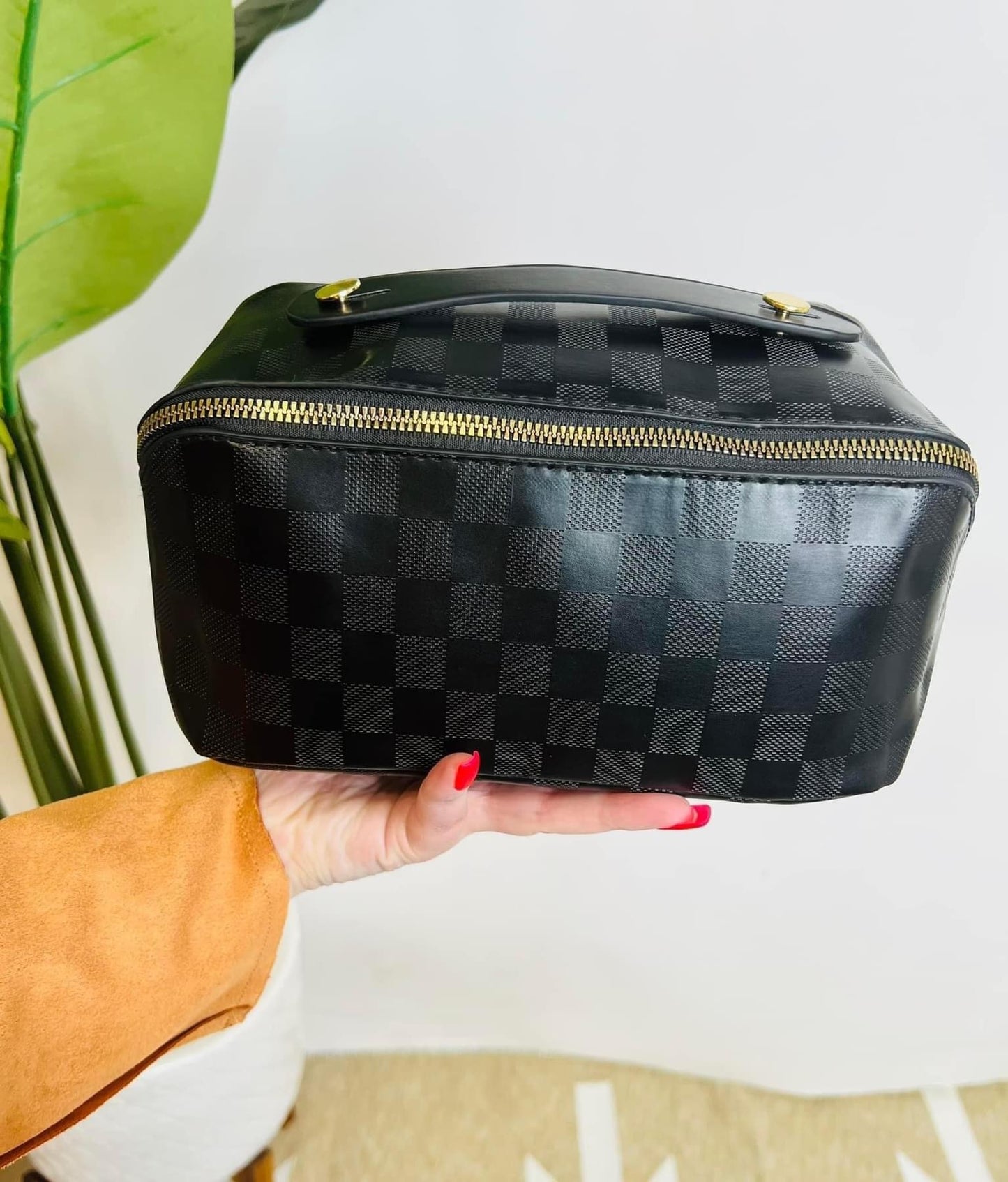 The Checkmate Makeup Bag