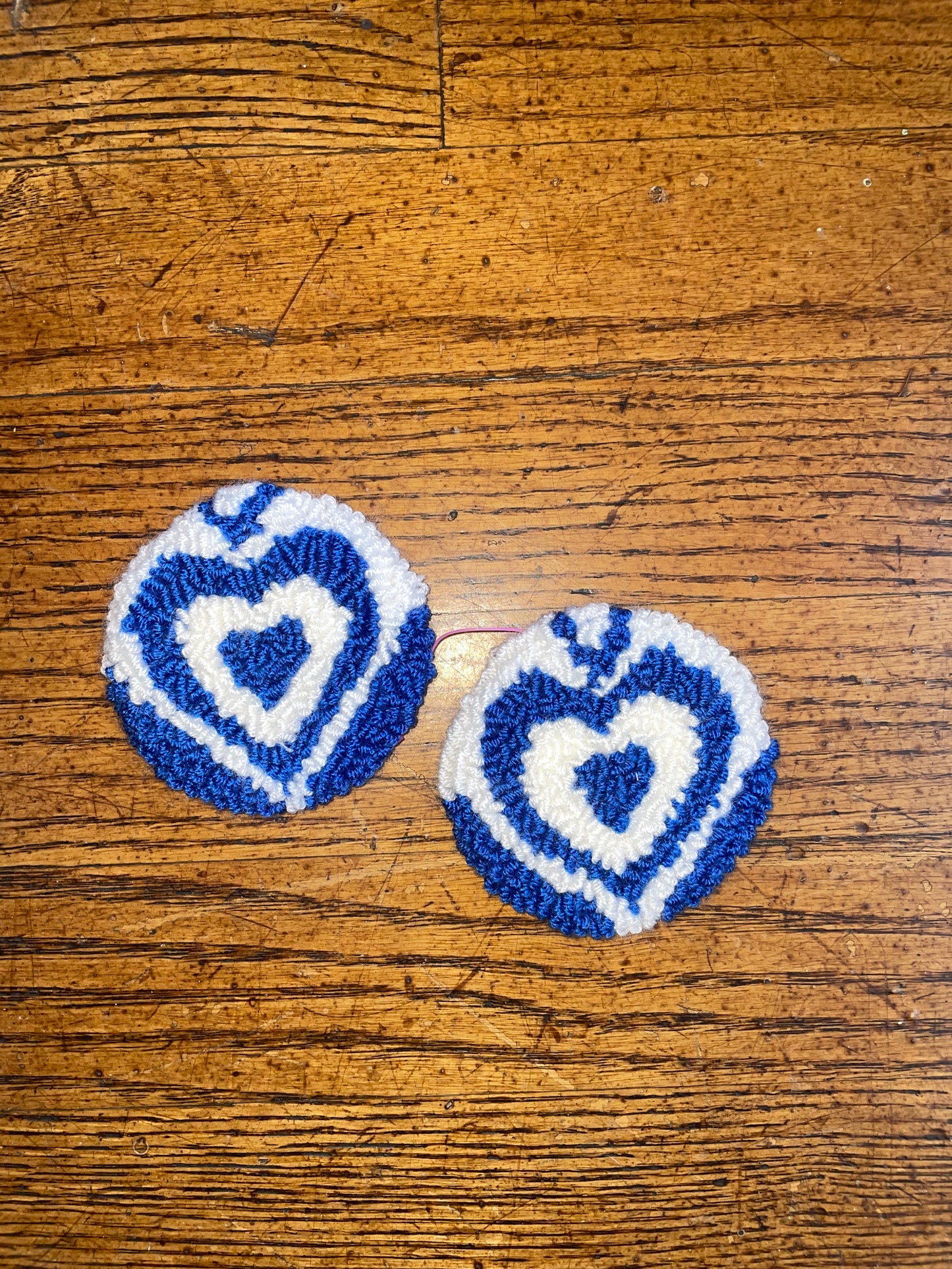 Punch Needle Car Coasters Set