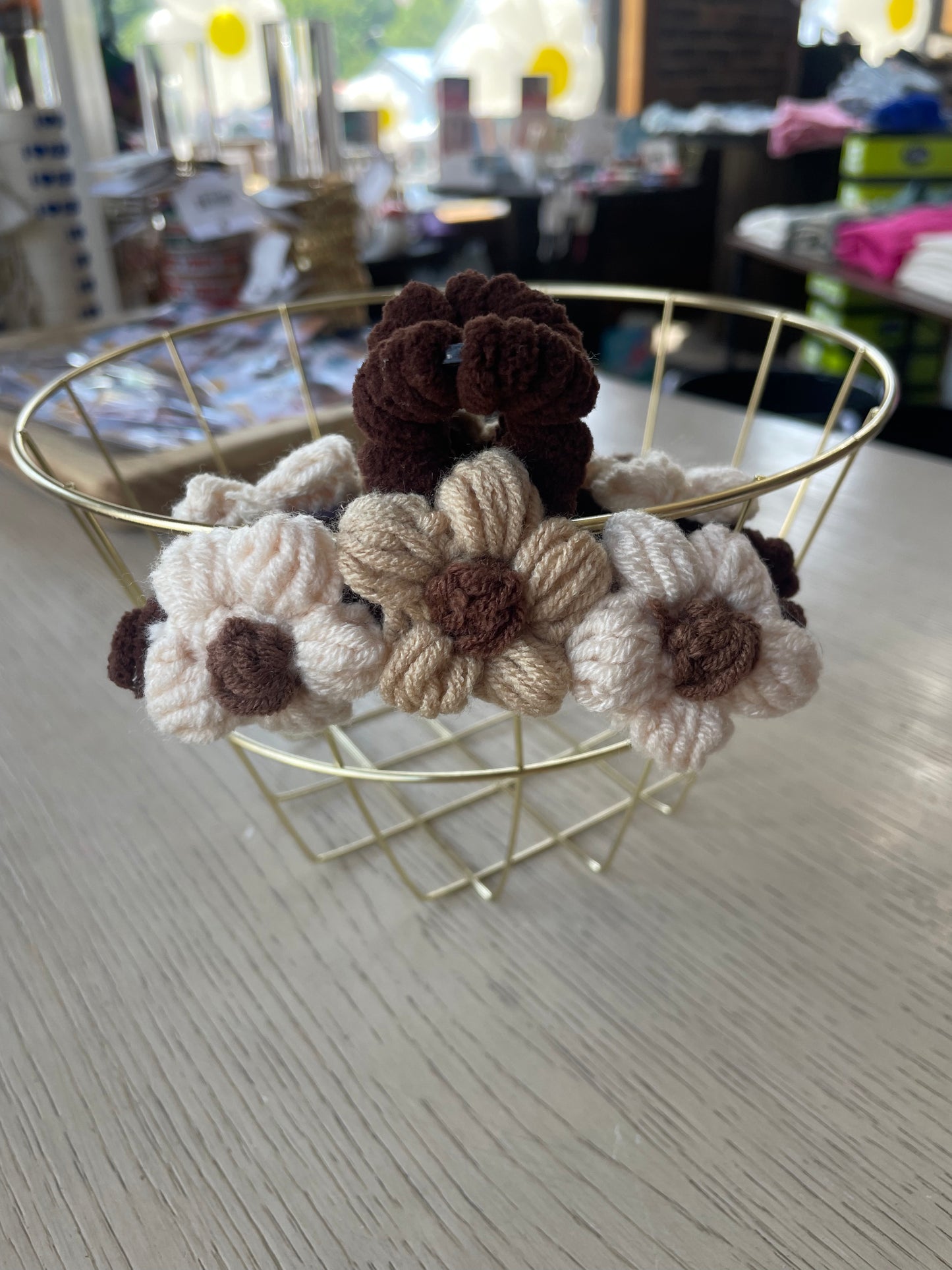 Crochet Floral Hair Clip