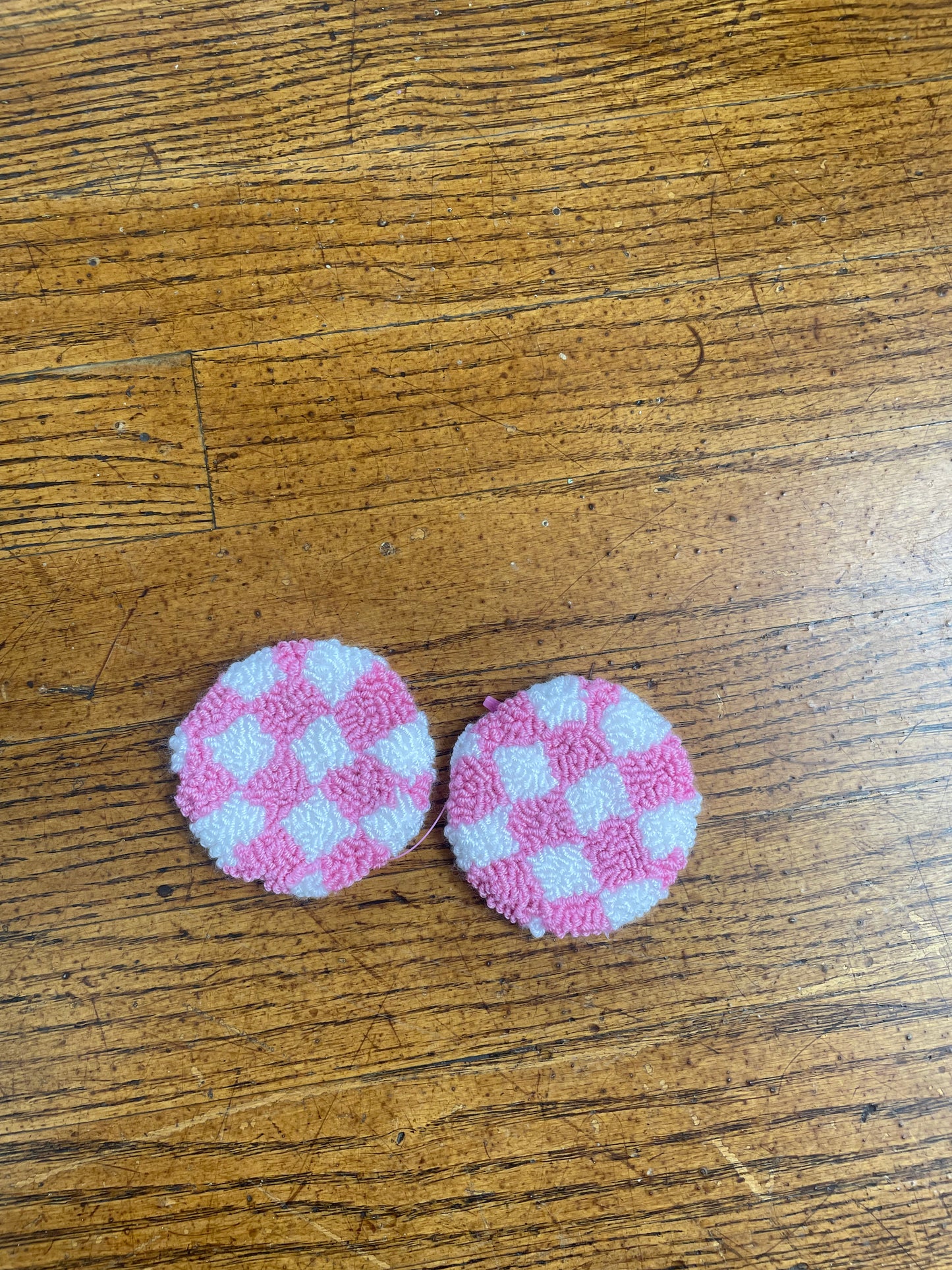 Punch Needle Car Coasters Set