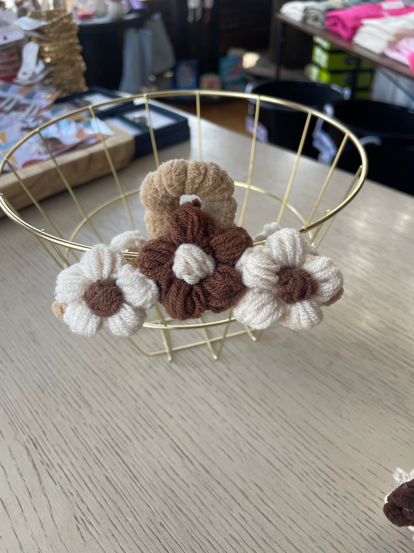 Crochet Floral Hair Clip