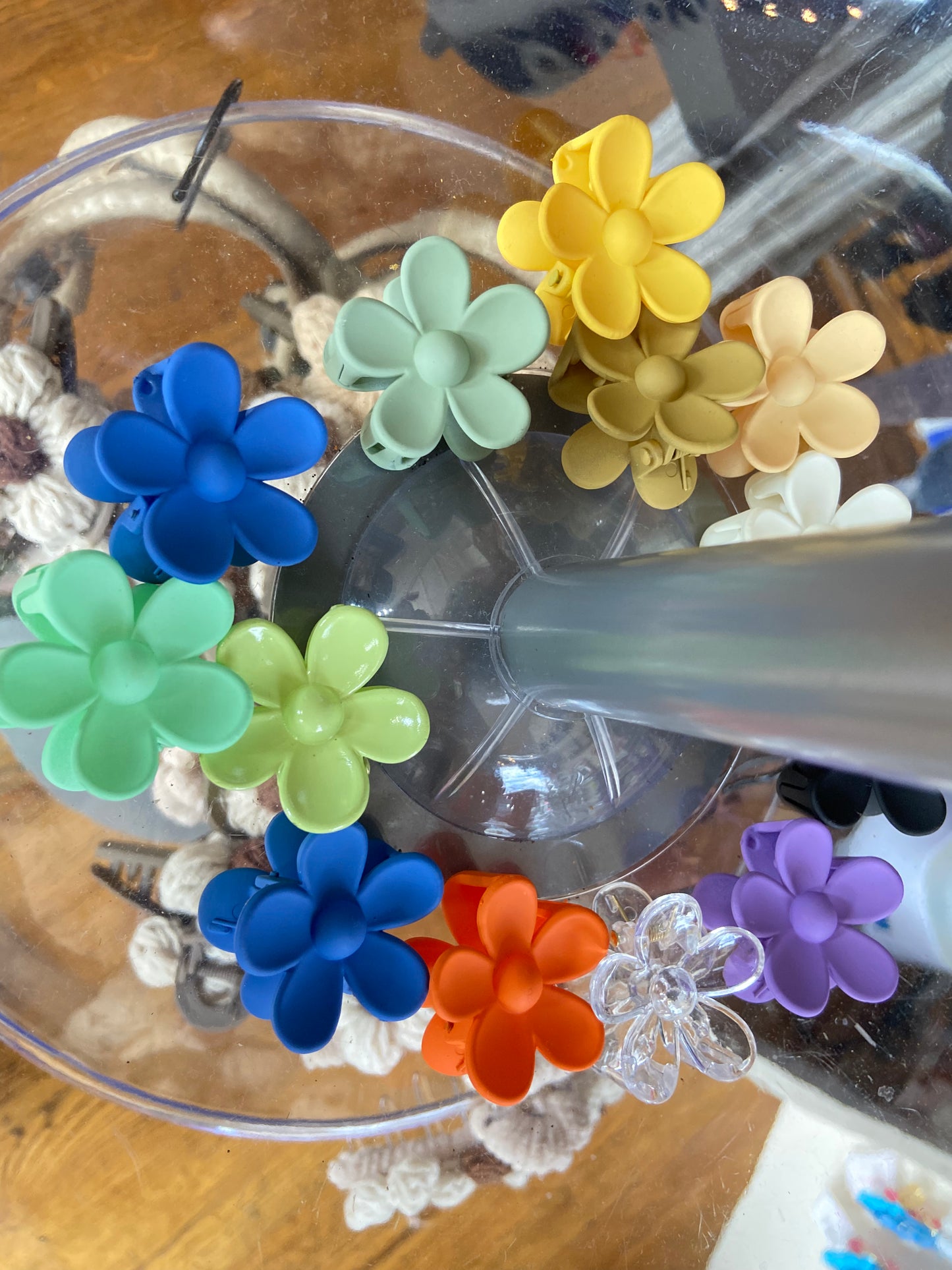 Mini Flower Power Claw Clips