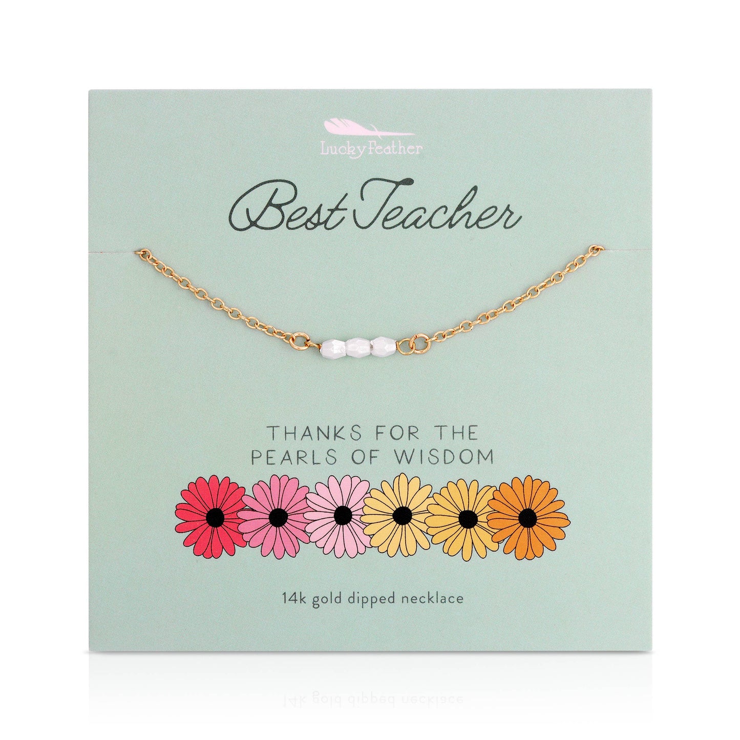 Spring Celebrations Necklace - TEACHER - Pearl