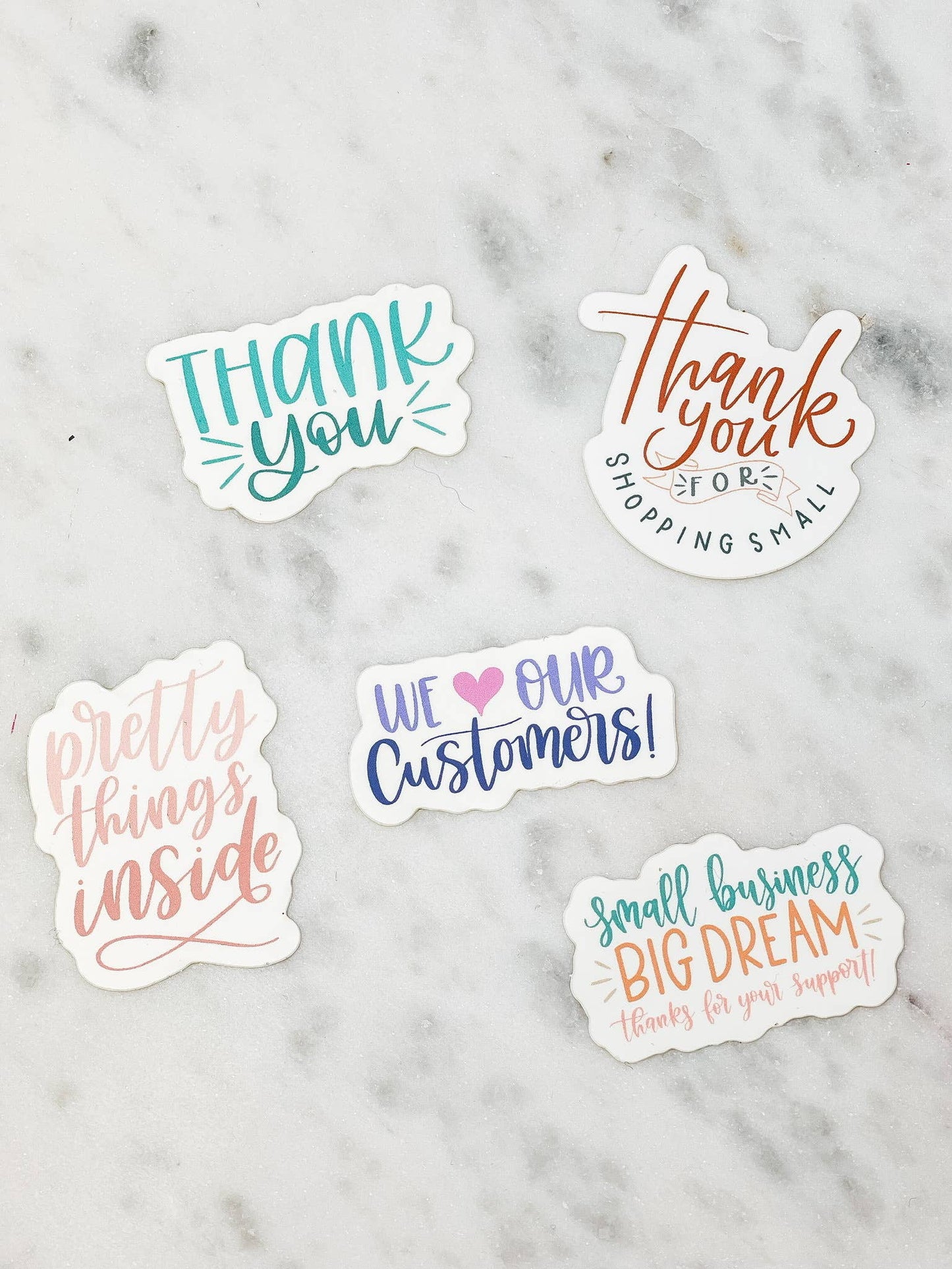 'Thank You' Sticker Pack of 10
