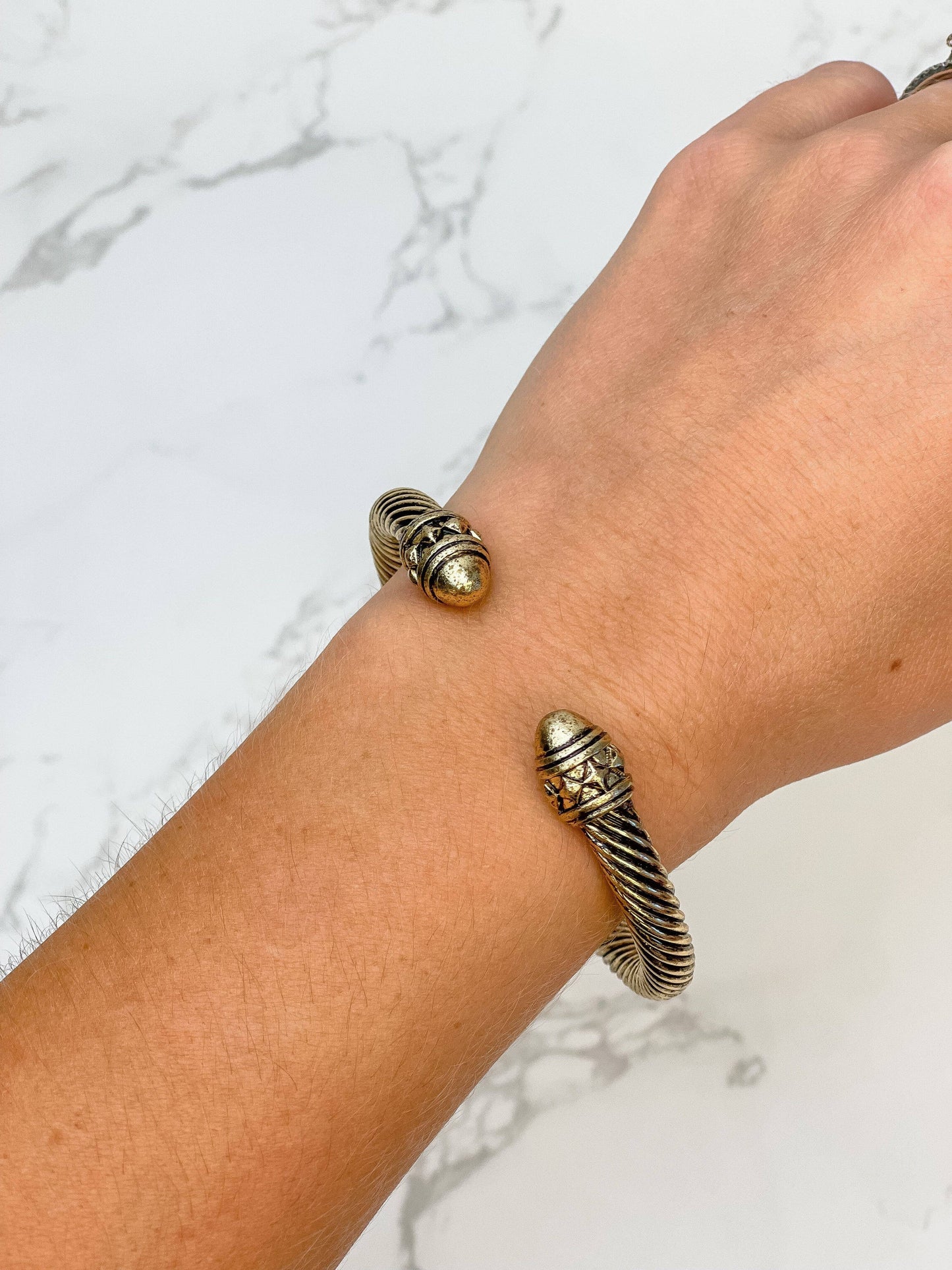 Color Coated Cable Cuff Bracelets
