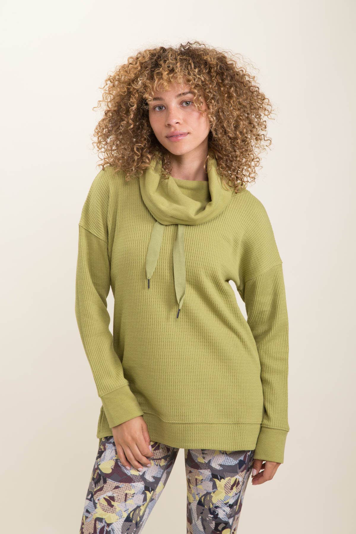 Kiwi Dreams Cowl Neck Pullover