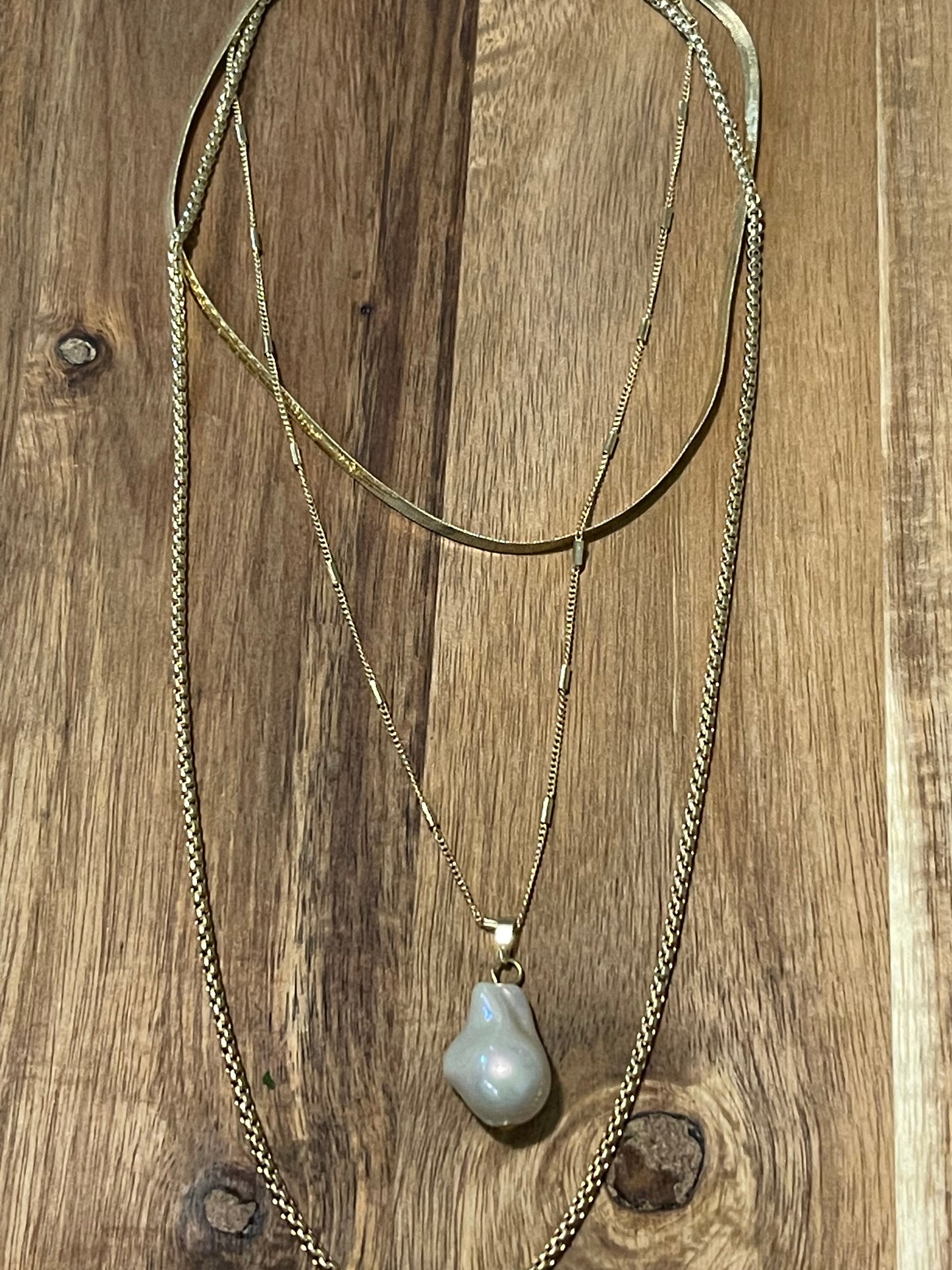 Mother of Pearl Layered Necklace