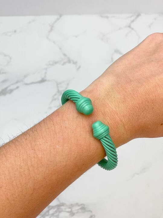 Enamel Coated Cable Bracelets