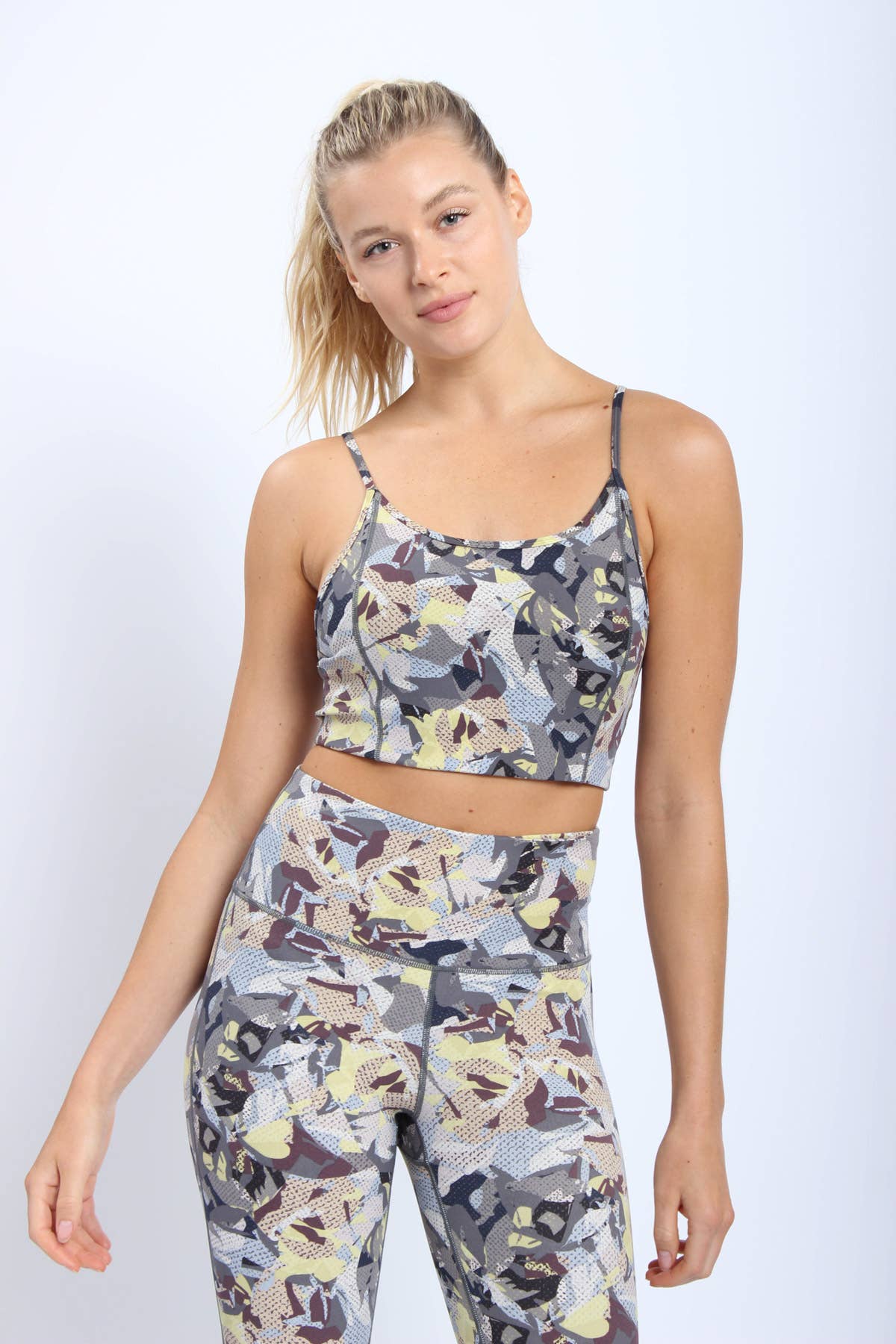 Abstract Pop Art Adjustable Sports Bra