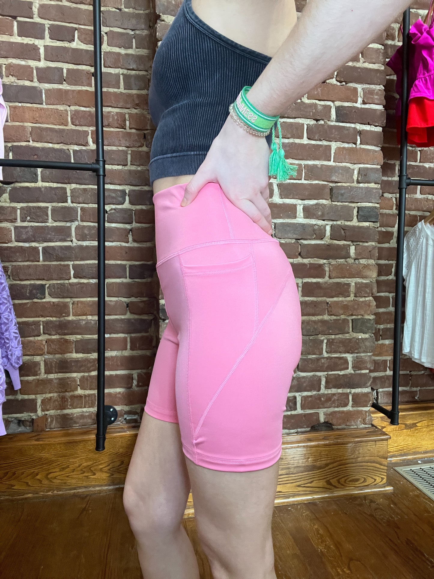 Head for the coast Biker Shorts