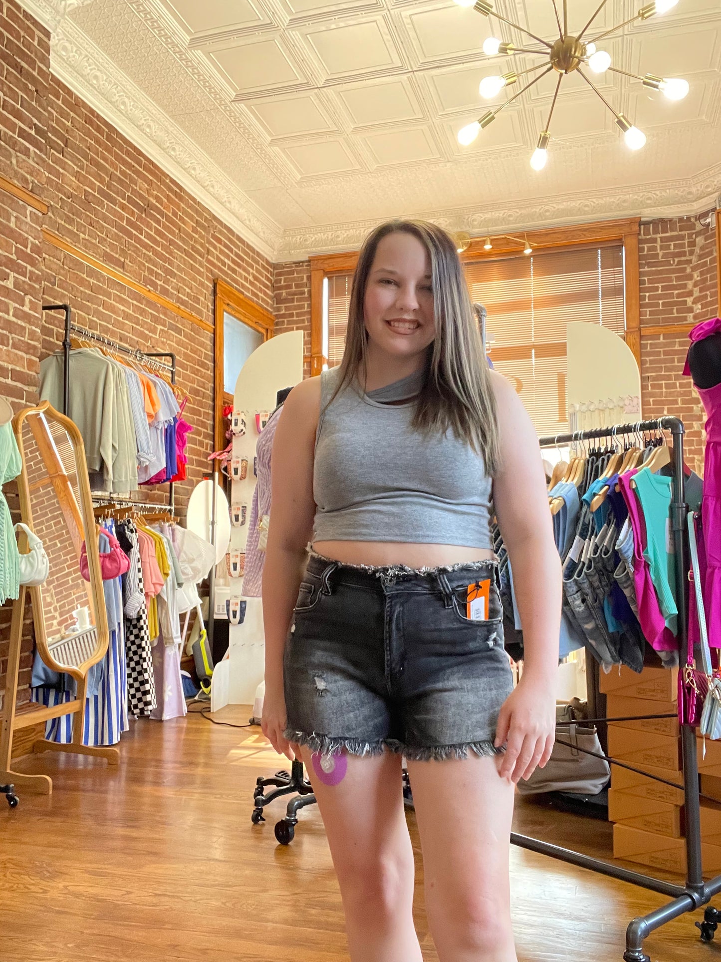 Coal Dust Denim Shorts