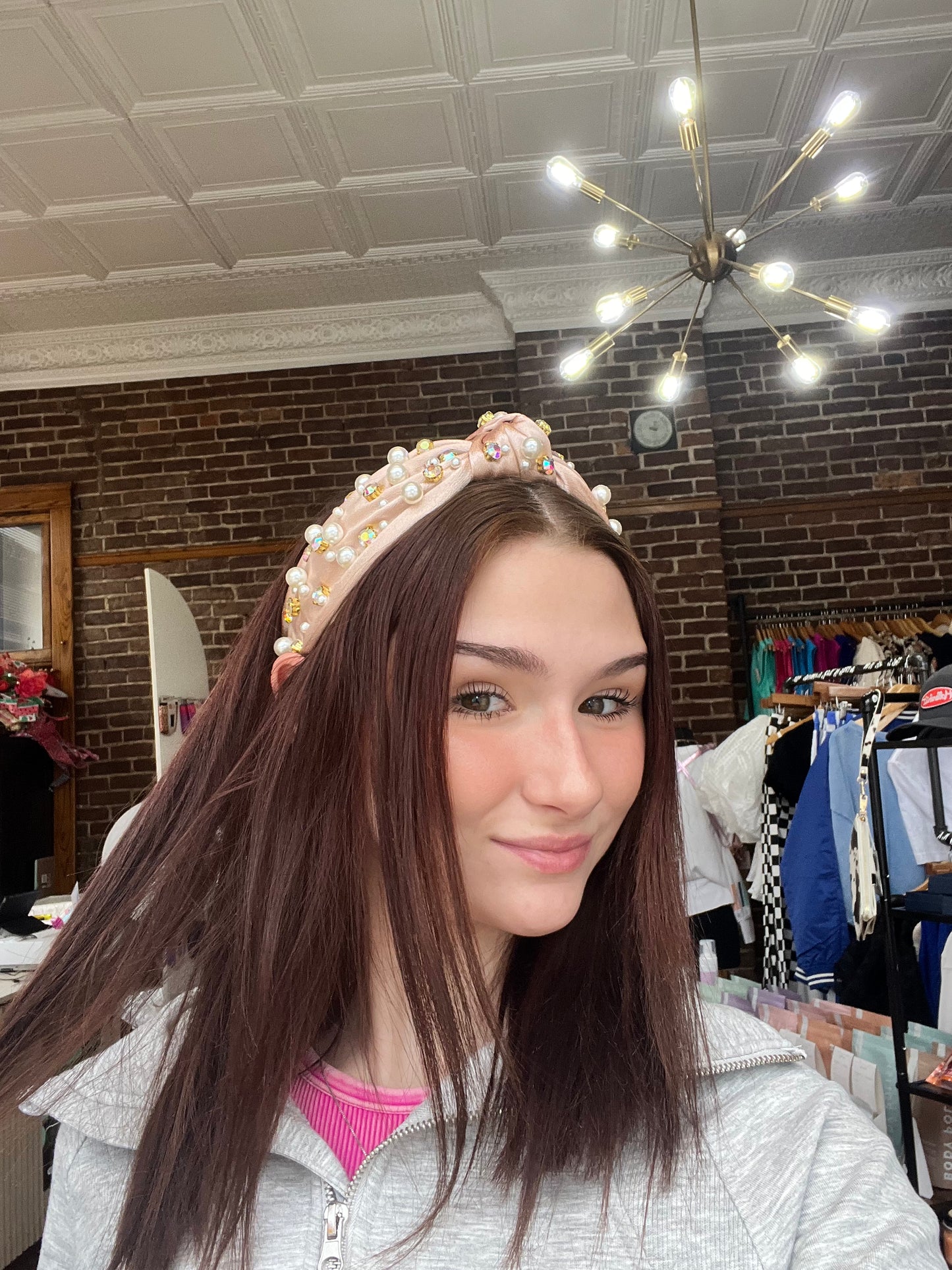 Colorful Satin Embellished Headband