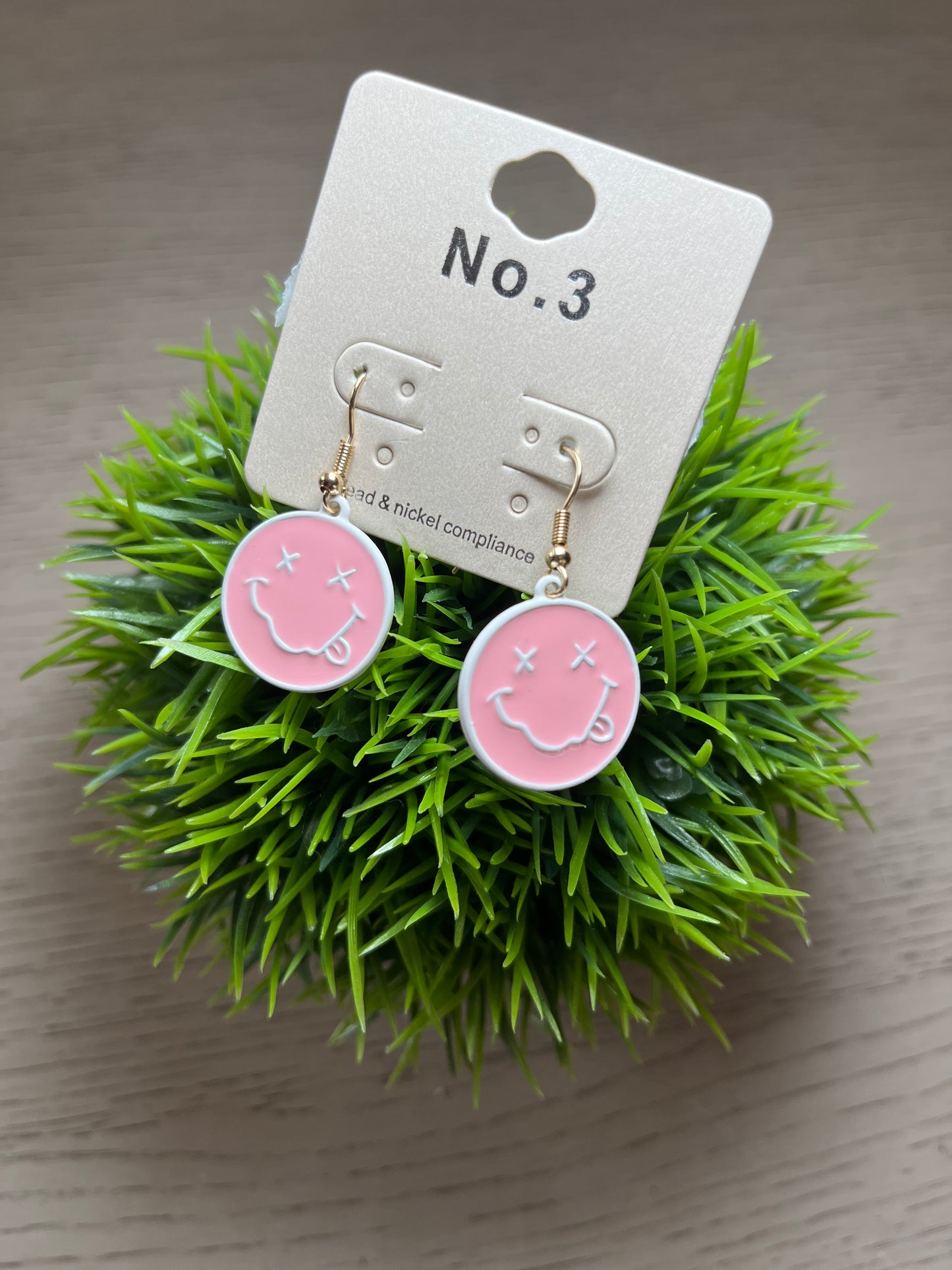 The Edgy Smiley Earrings