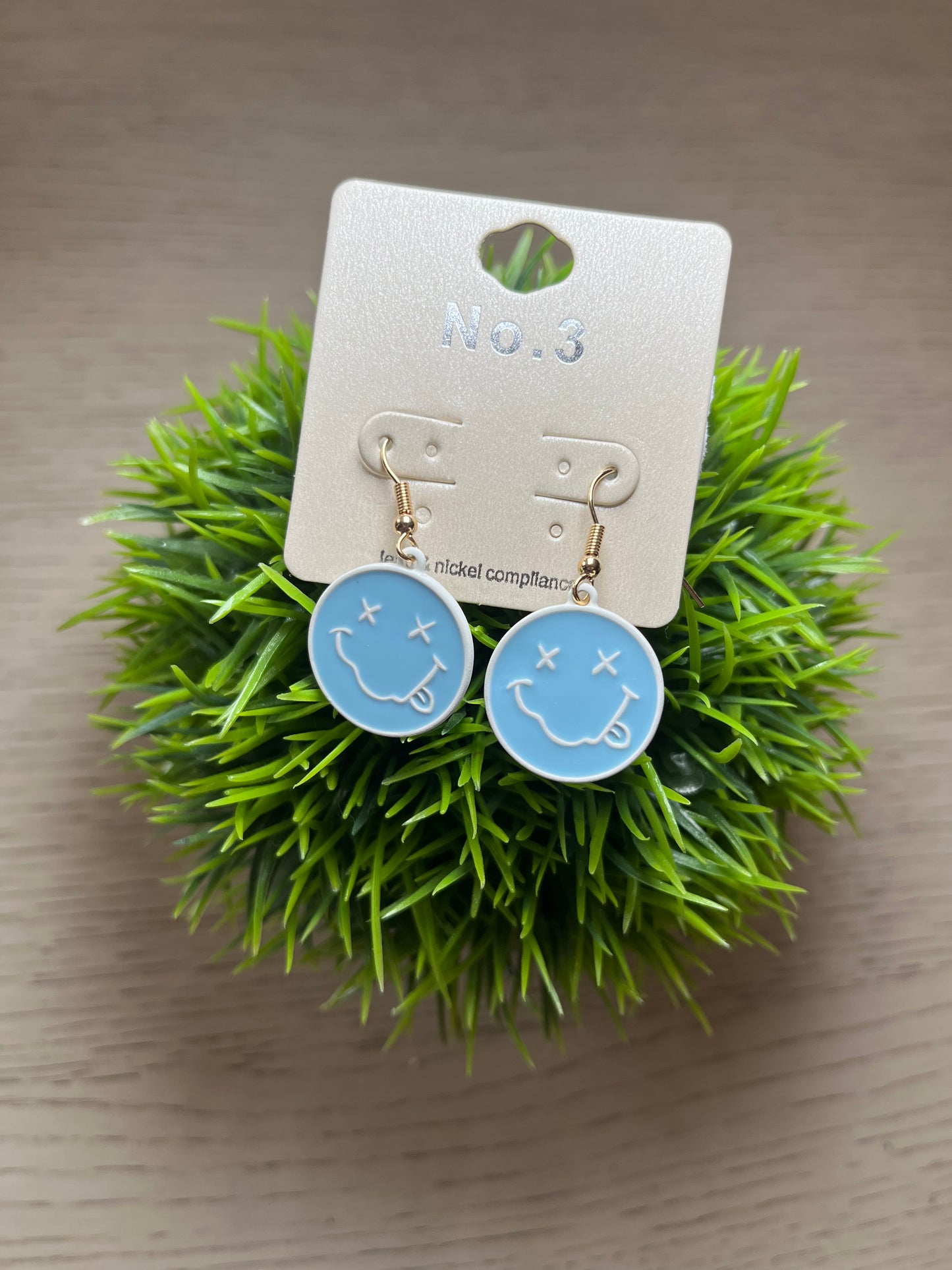 The Edgy Smiley Earrings