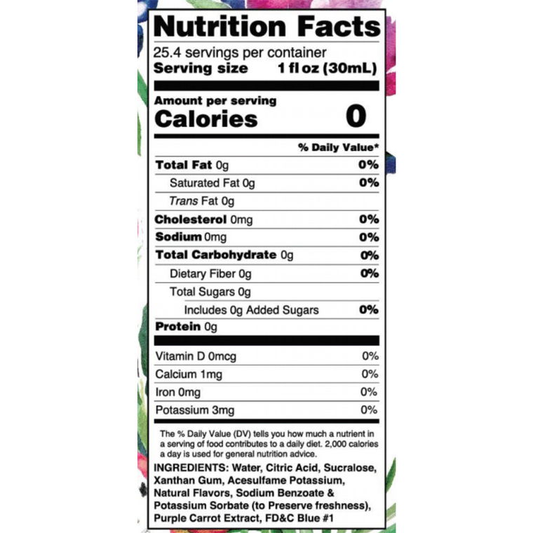 Sugar Free Dragon Fruit Acai Flavor Infusion Syrup