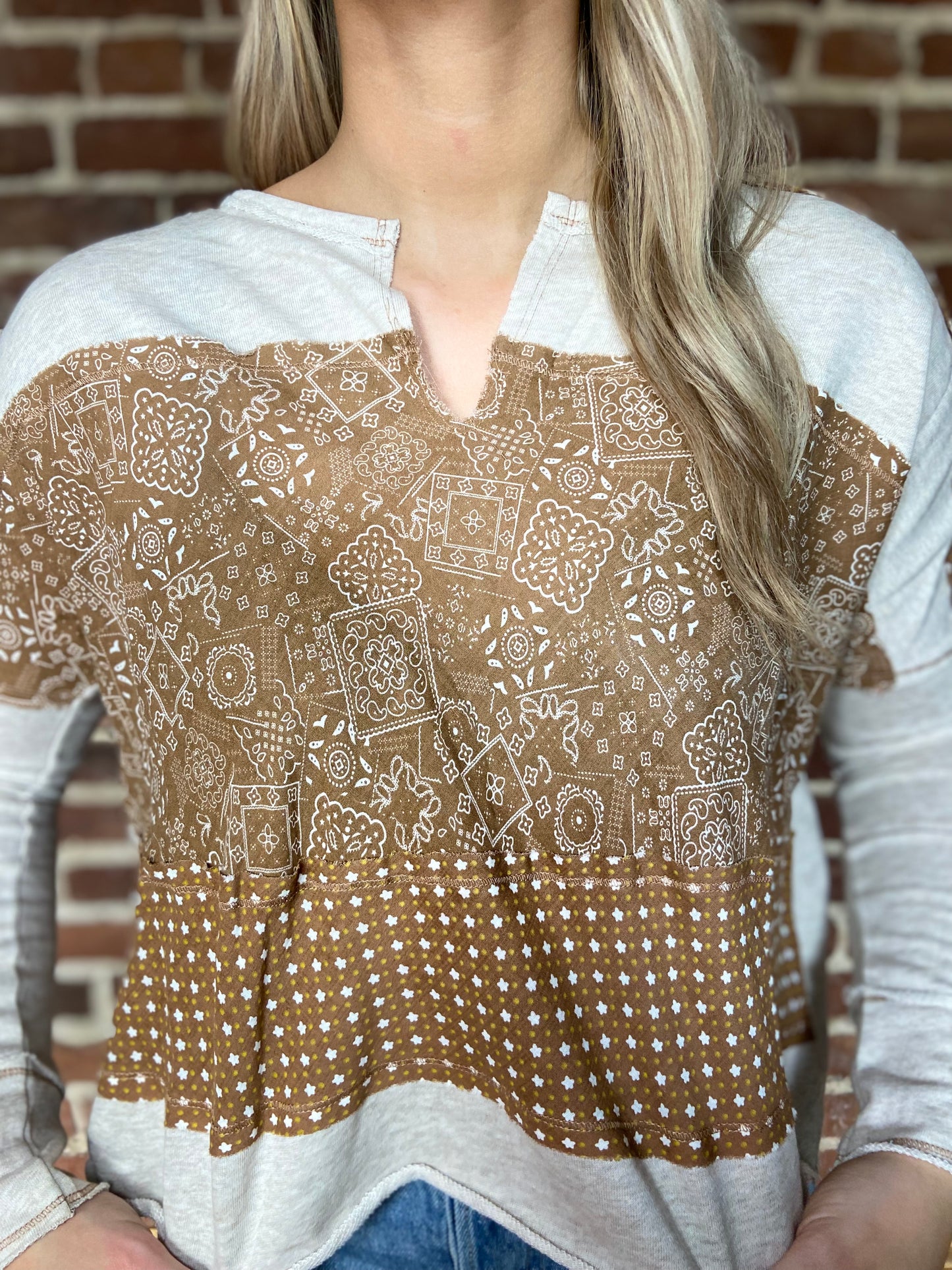 The Neutral Bandana Top