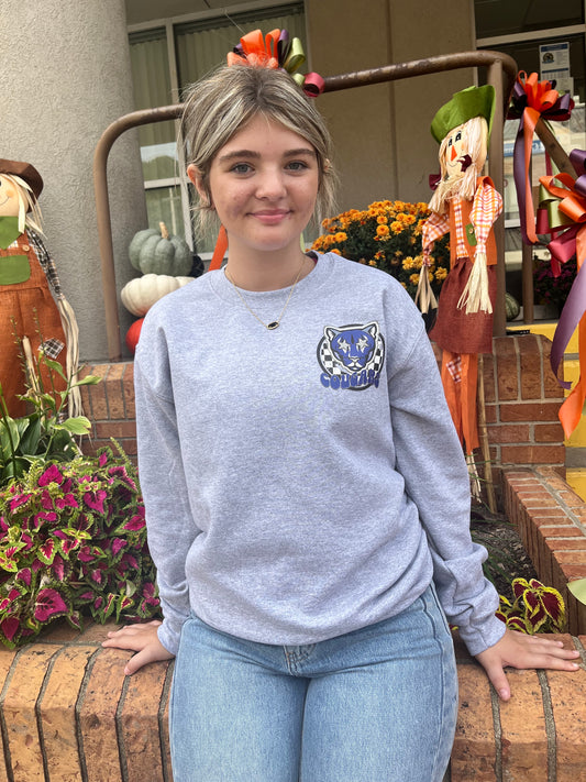 Preppy Cougars Mascot Sweatshirt