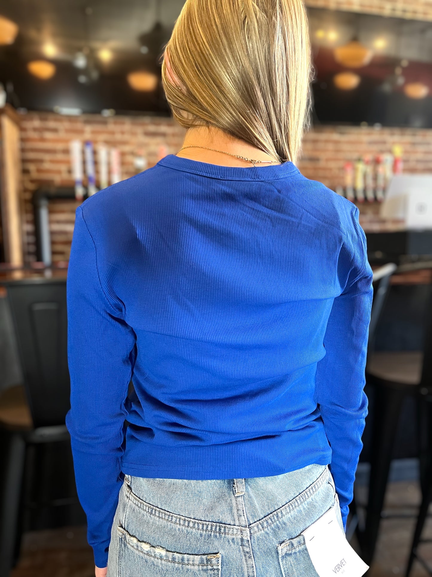 Sitting Courtside Ribbed Top