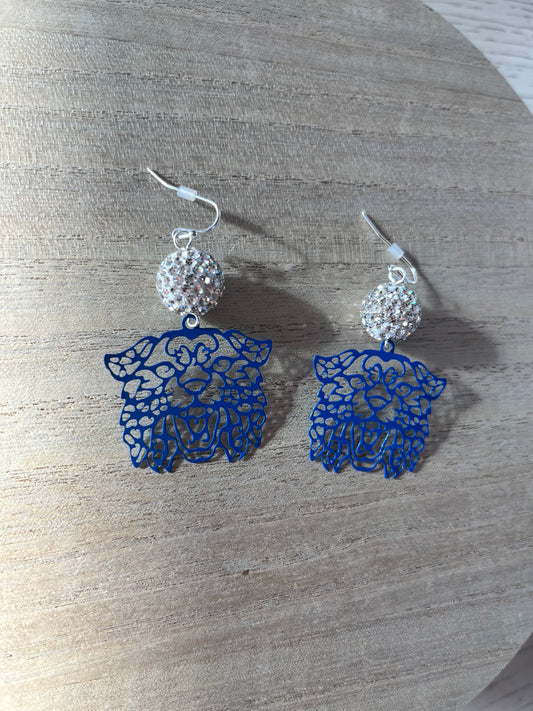 Wildcat Metal Earrings