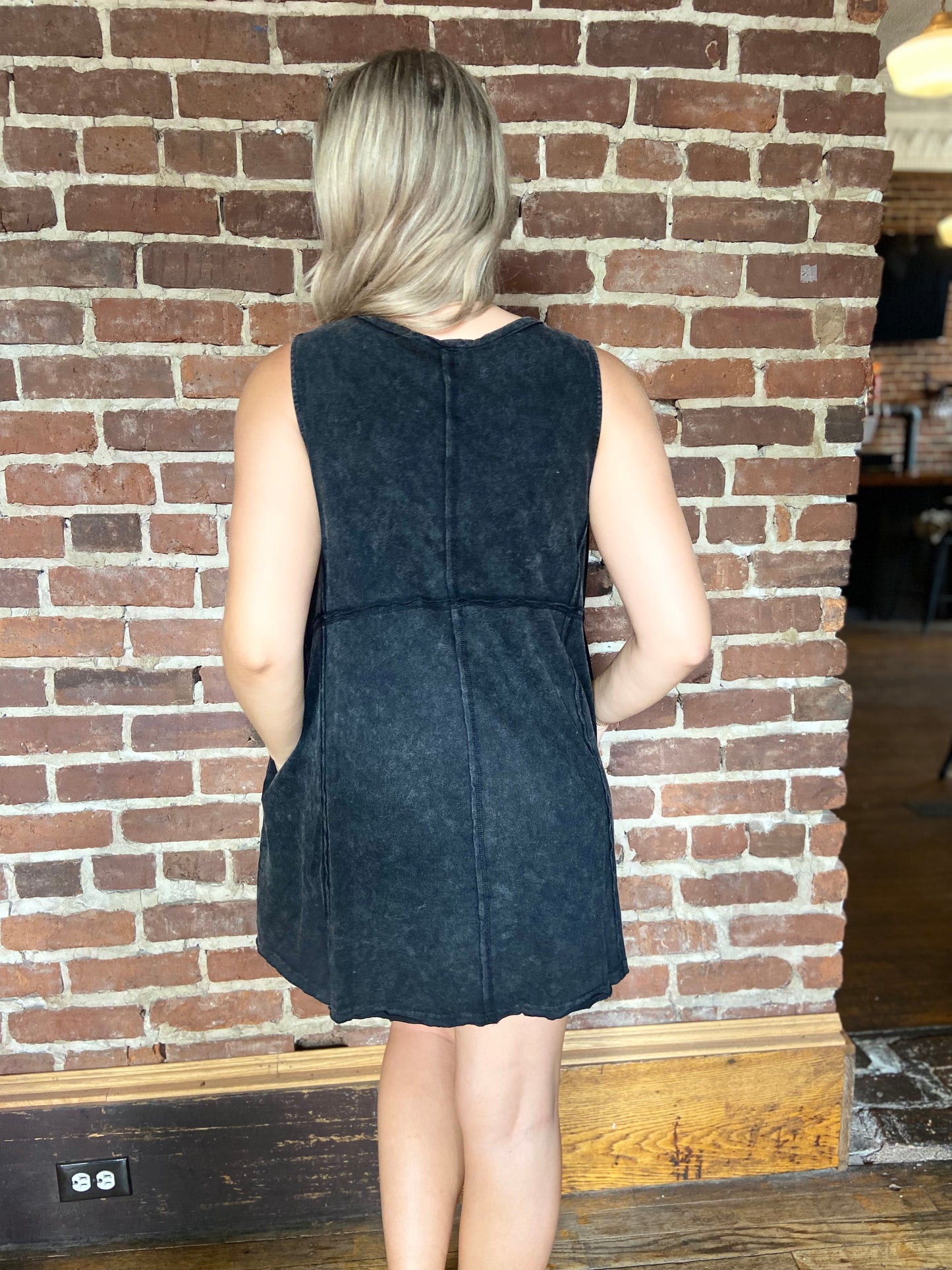 The Spin Me Around Acid Wash Dress