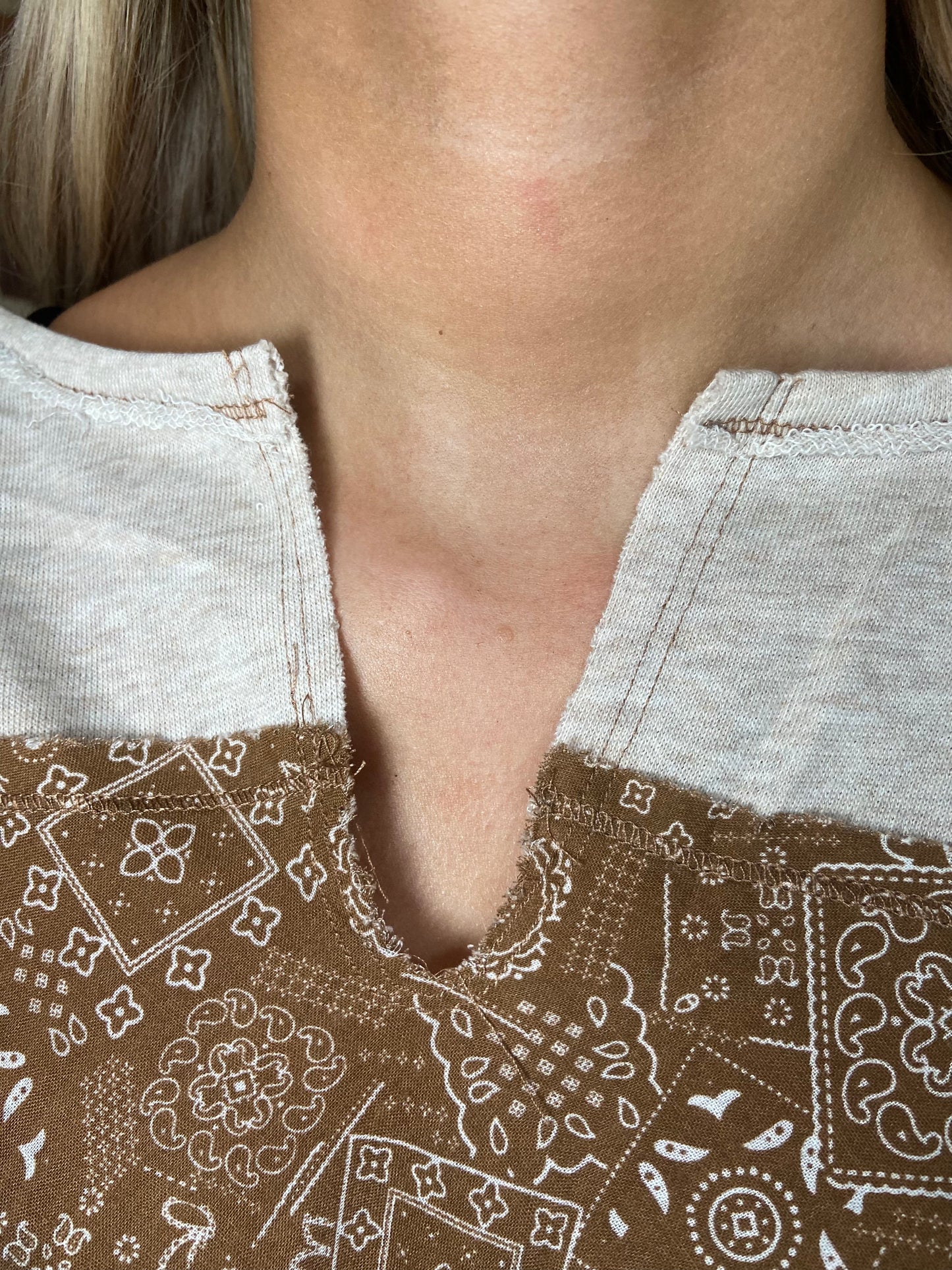 The Neutral Bandana Top