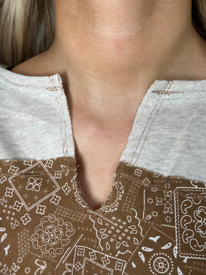 The Neutral Bandana Top