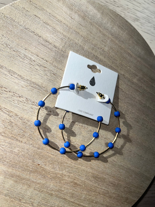 Royal Blue Ball Hoops